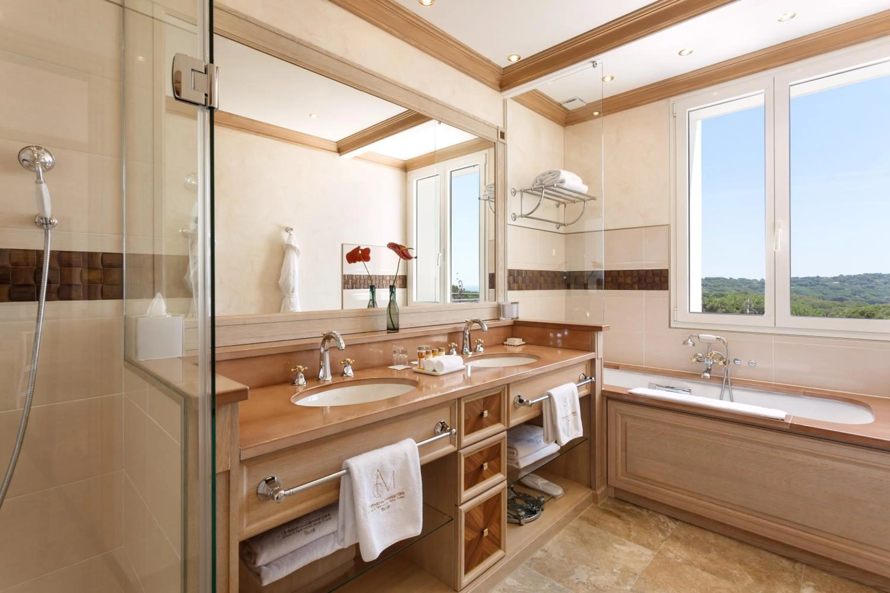 Bathroom in Airelles Château de la Messardière