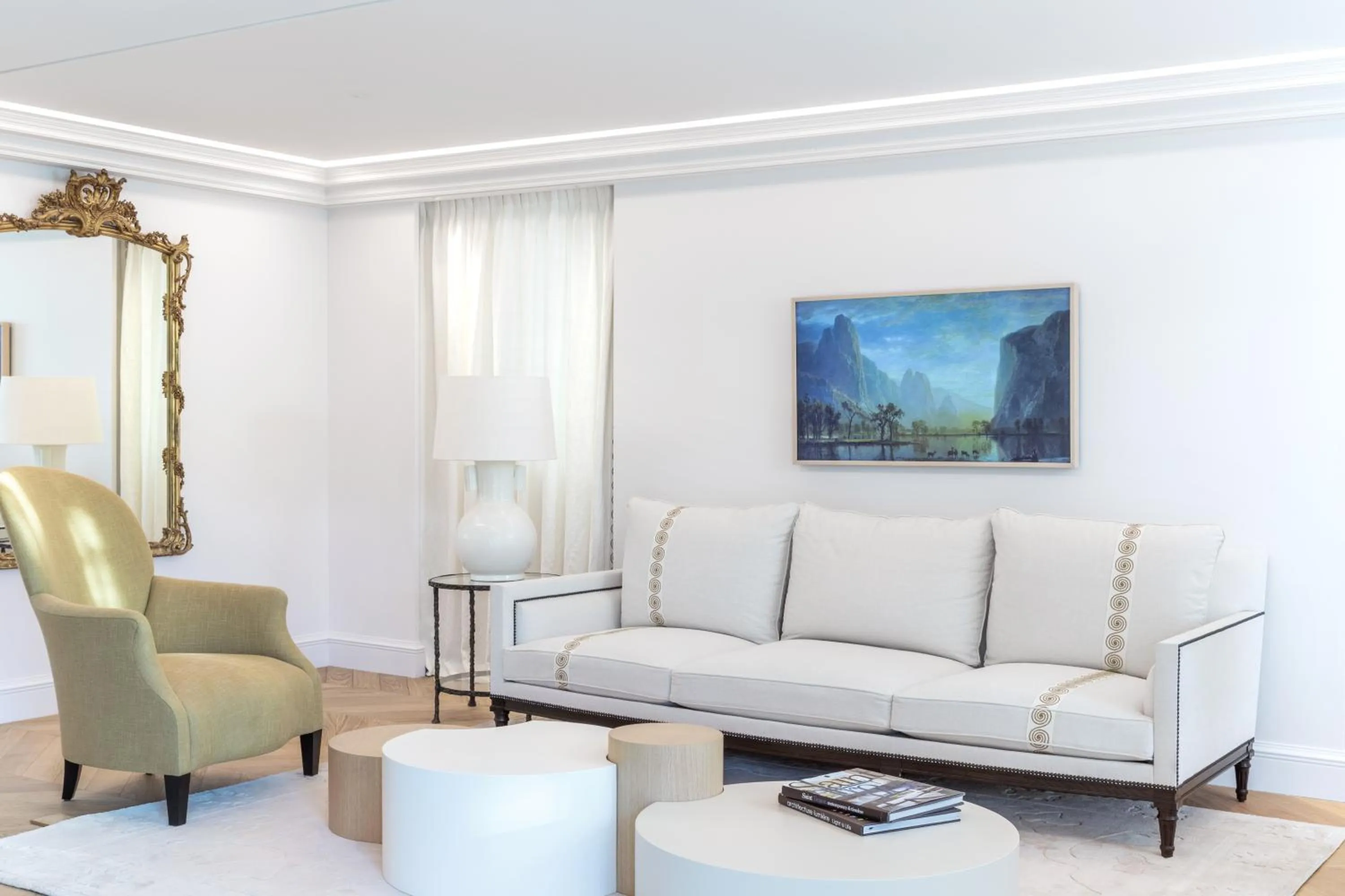 Living room in Airelles Château de la Messardière