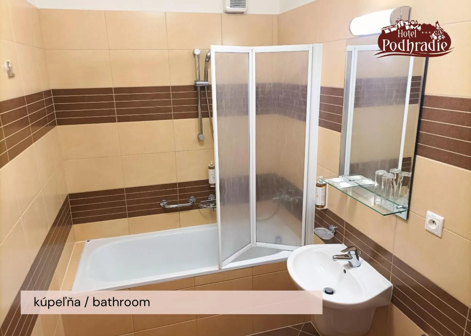 Shower in Hotel Podhradie
