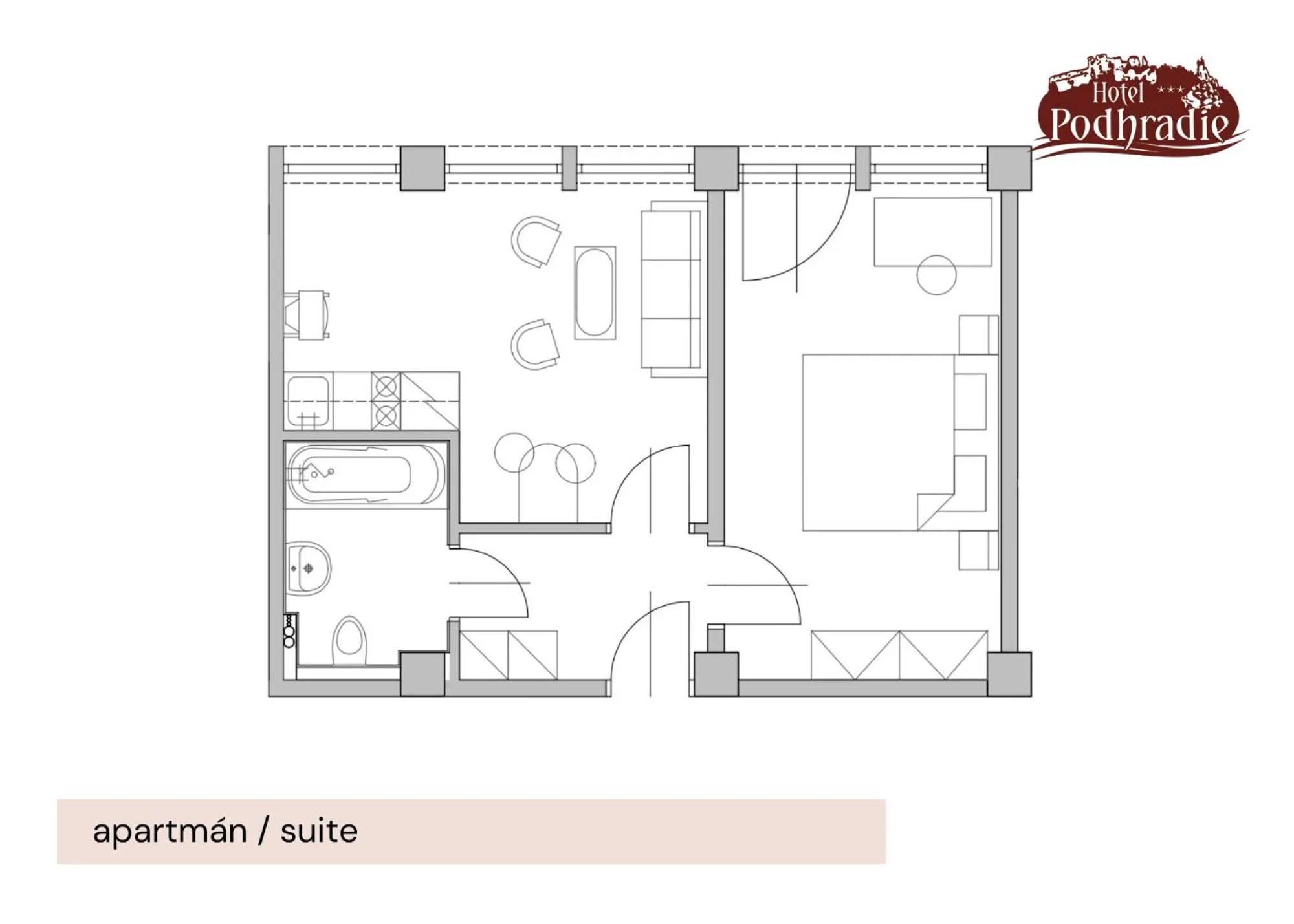 Photo of the whole room in Hotel Podhradie