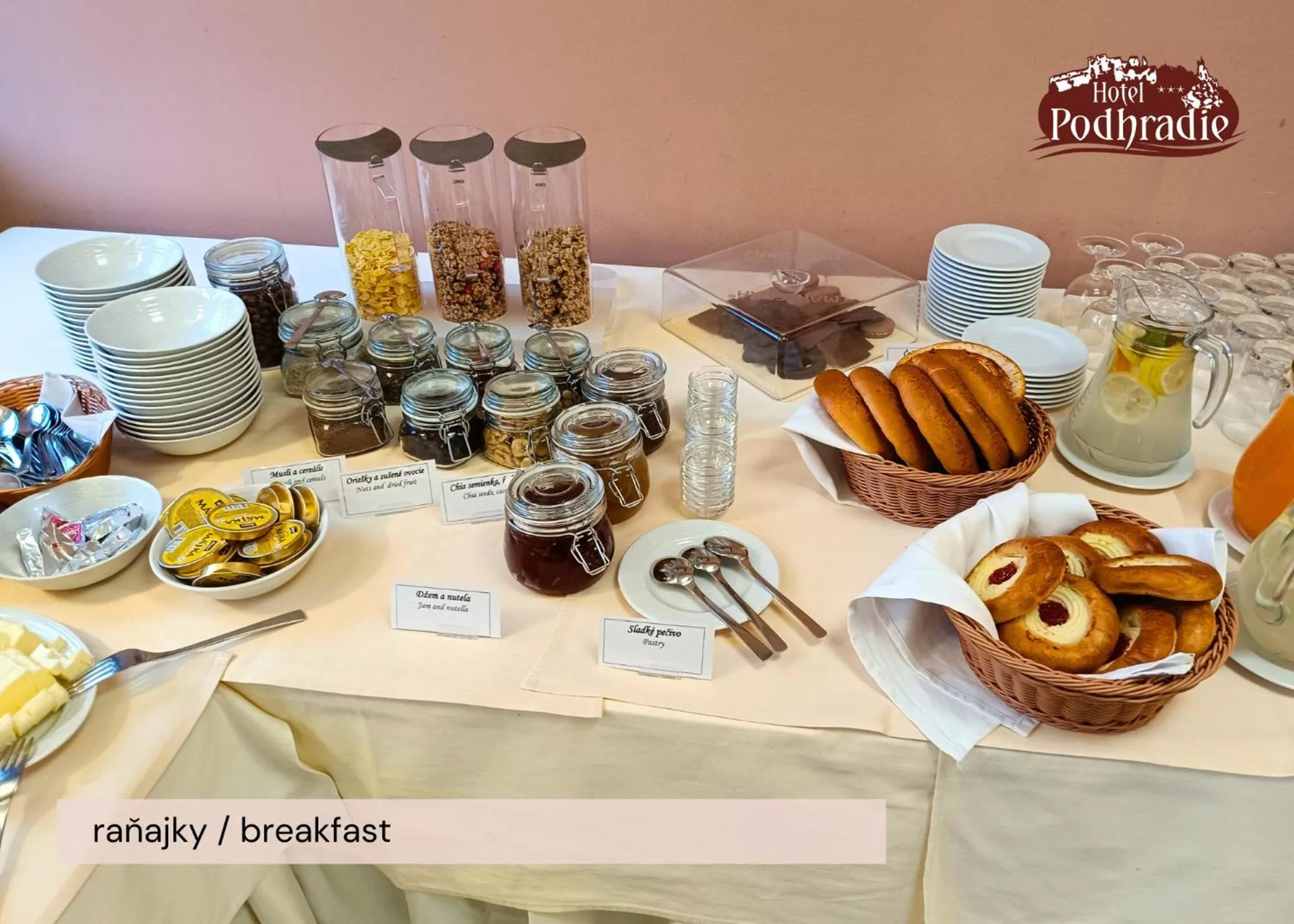 Food and drinks in Hotel Podhradie