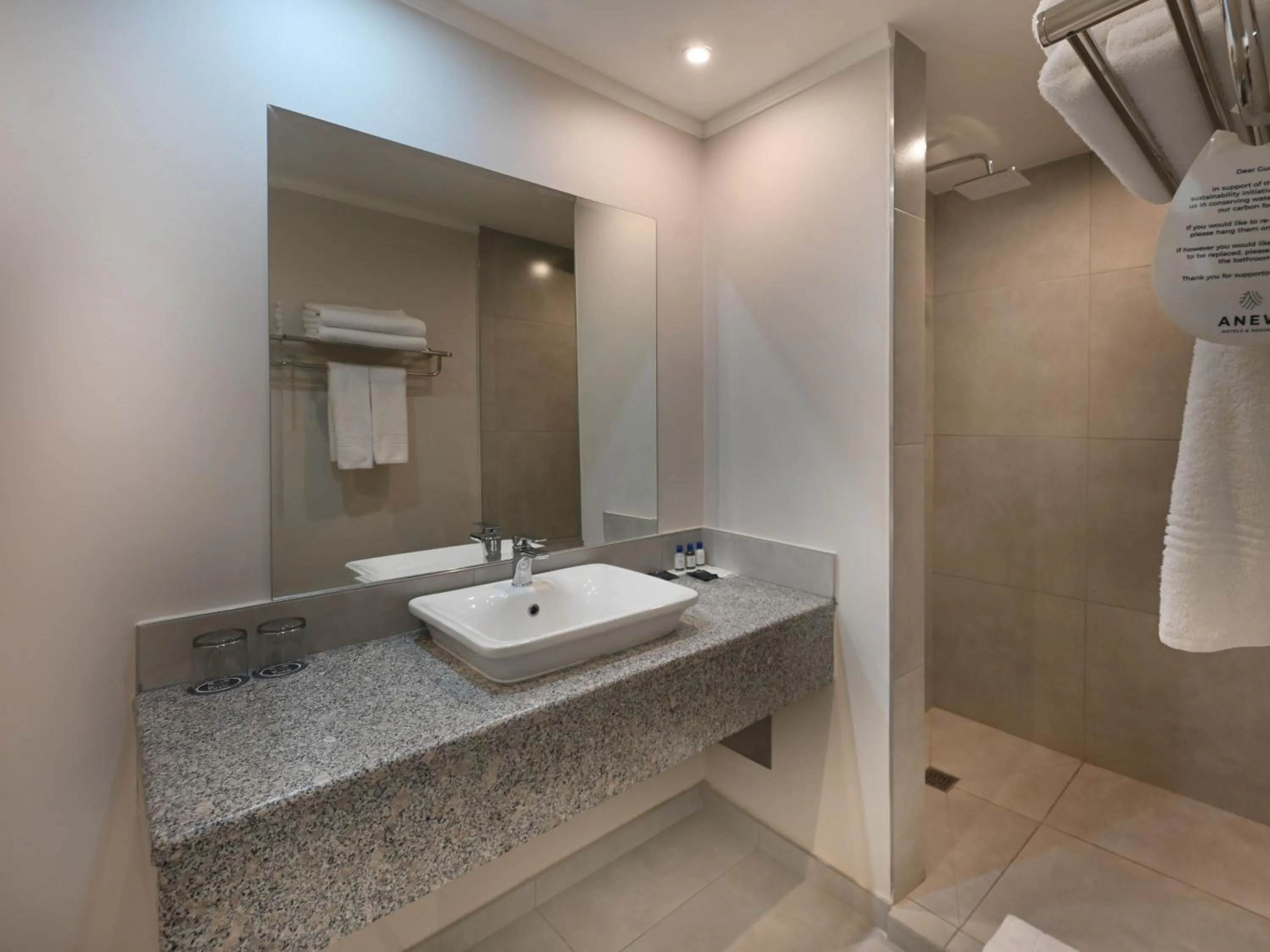 Shower in ANEW Hotel Capital Pretoria