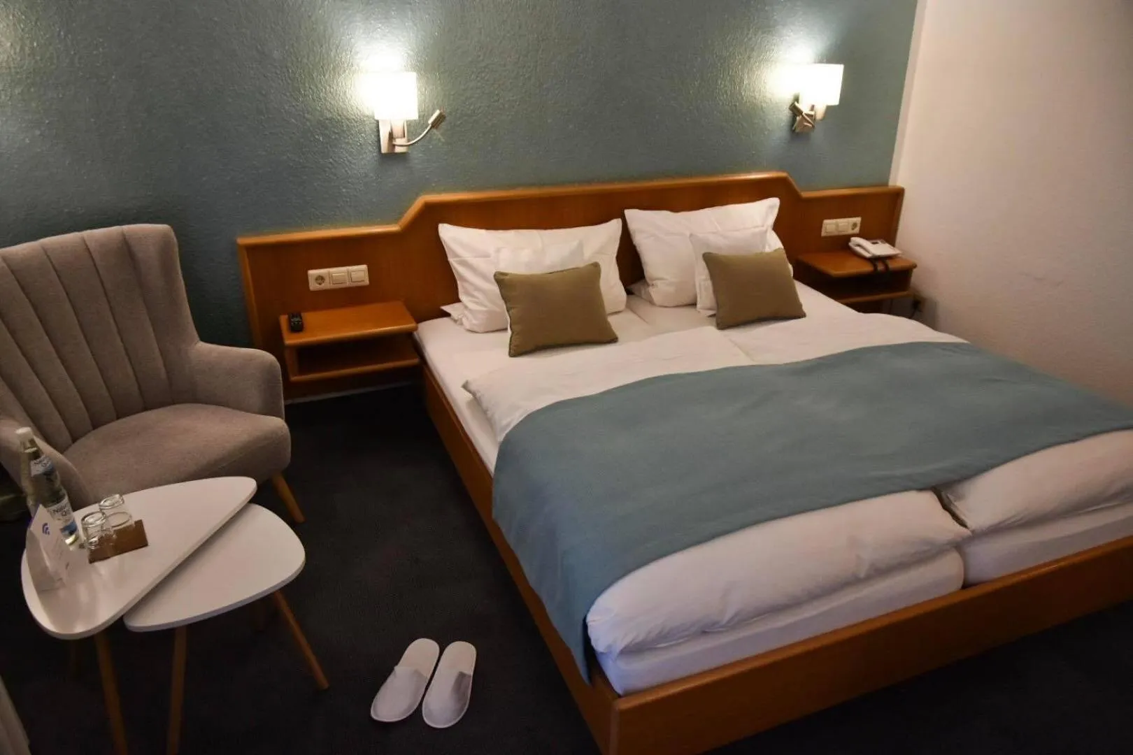 Photo of the whole room, Bed in Martins Klause Airport Messe Hotel - Self Check-In