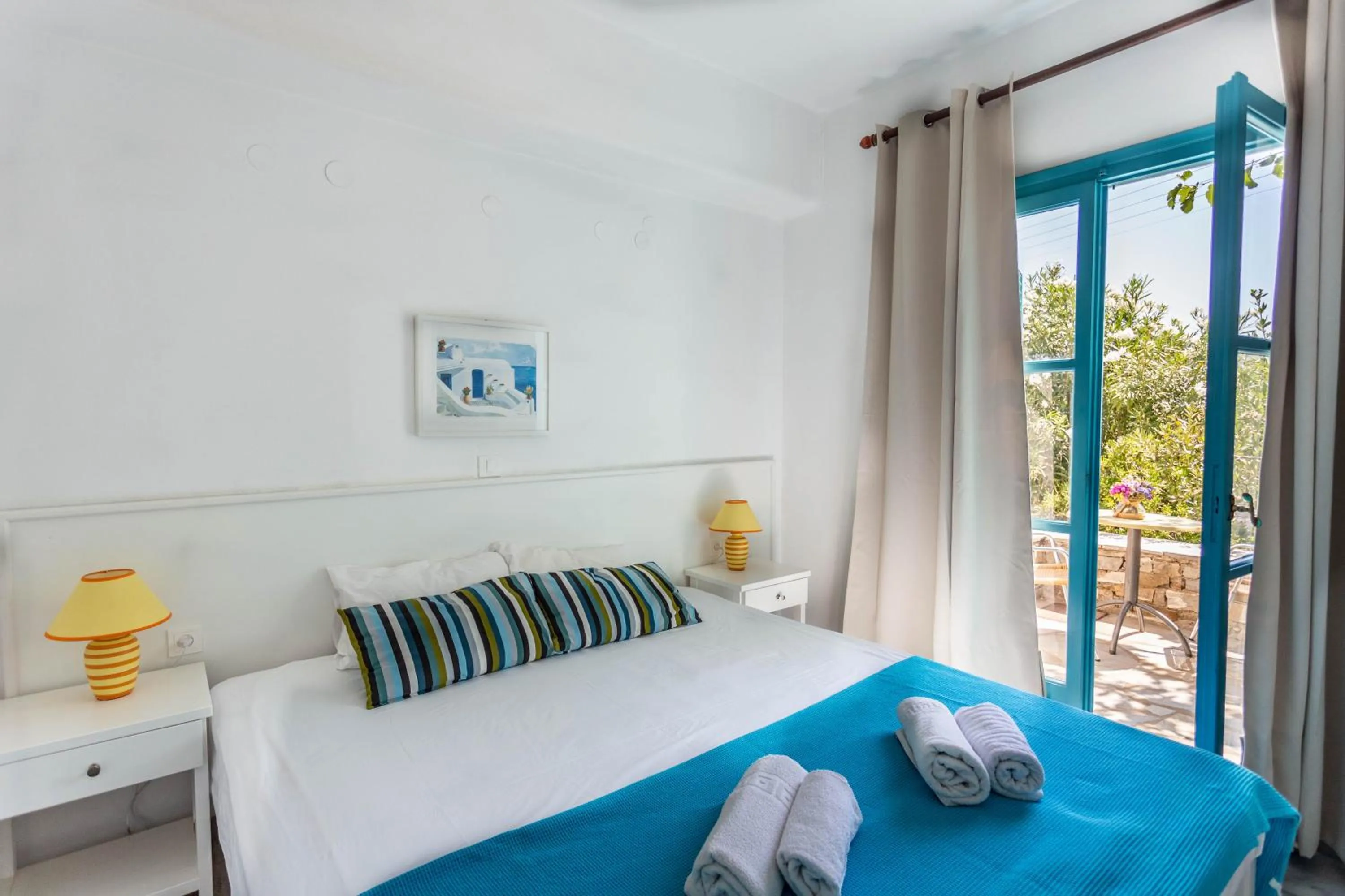 Bed in Ragousis Apartments