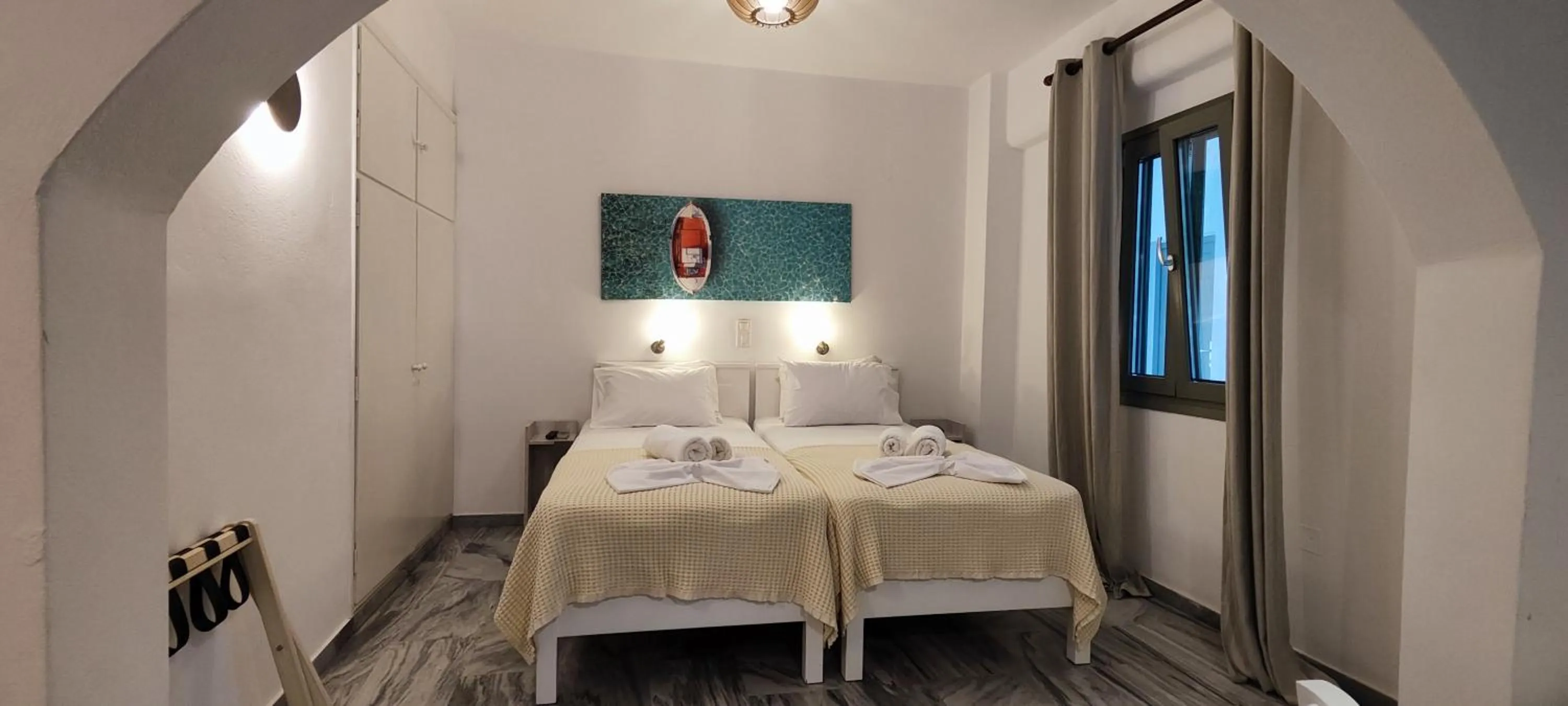 Bed in Ragousis Apartments