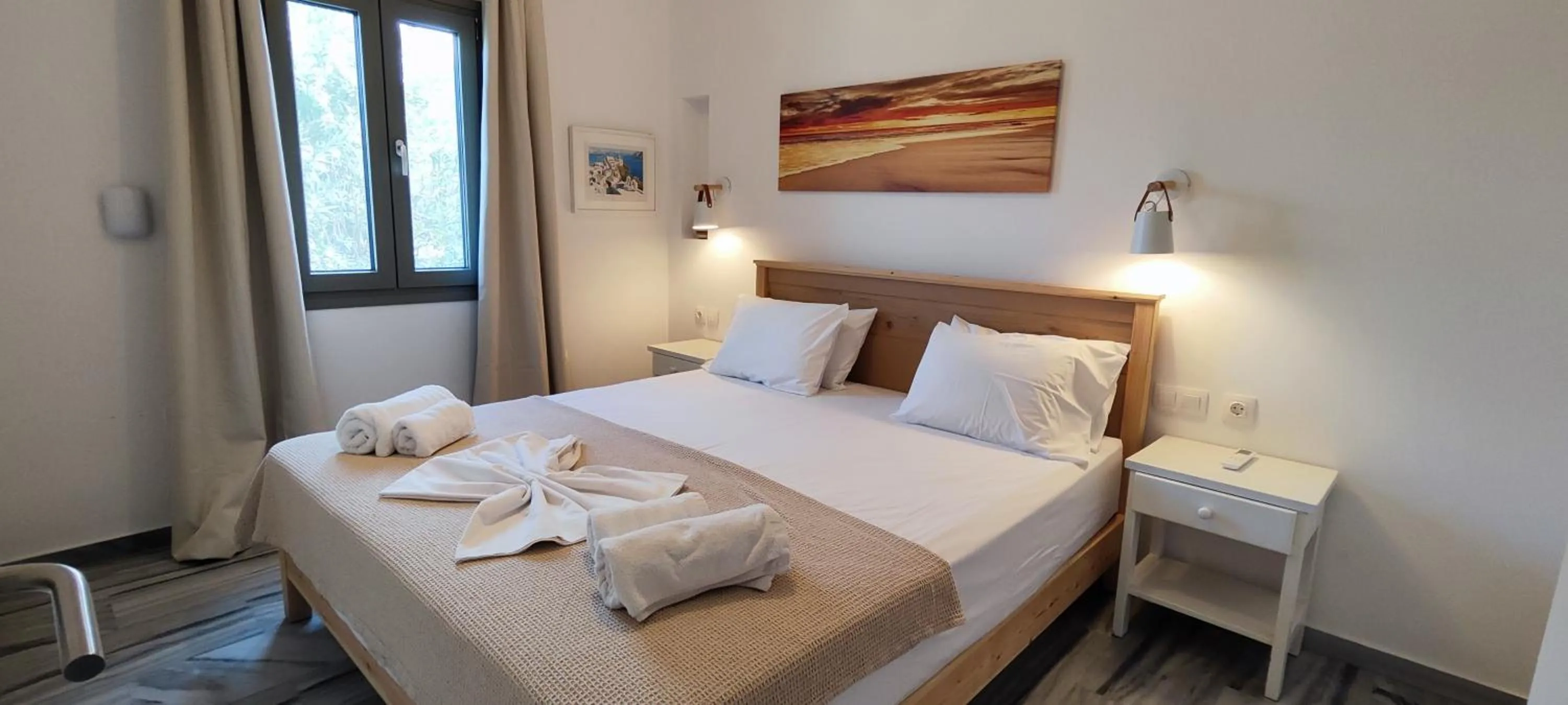 Bed in Ragousis Apartments