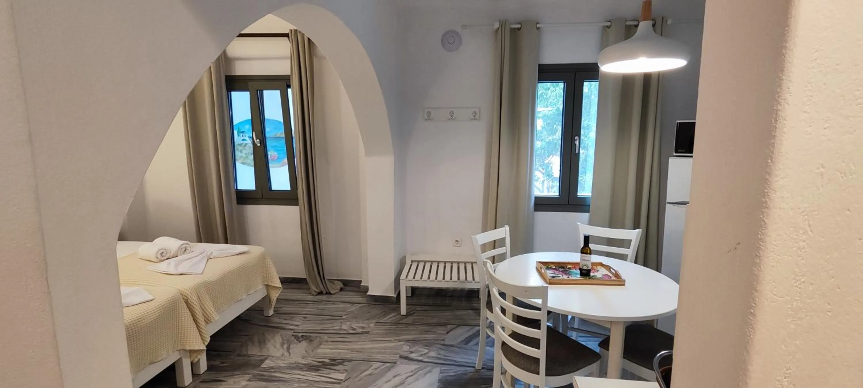 Dining area, Bed in Ragousis Apartments
