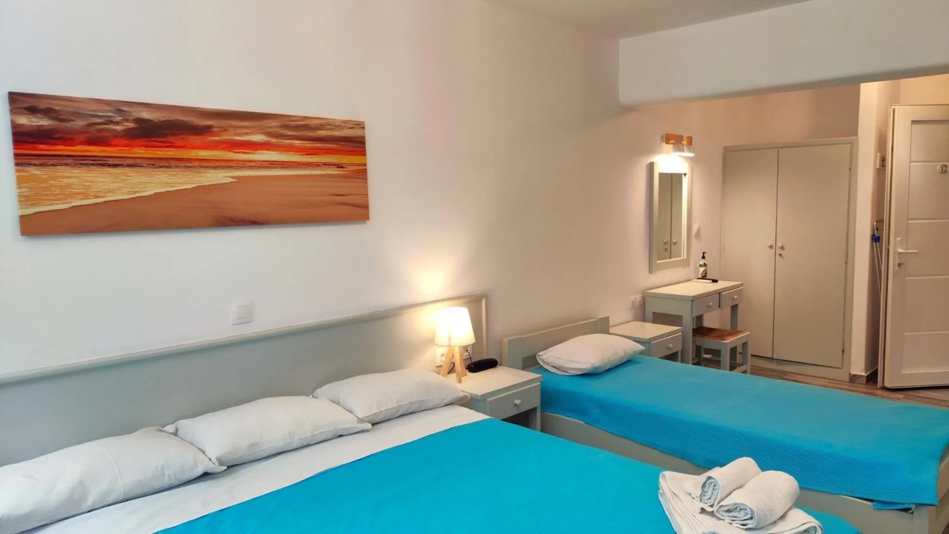 Bed in Ragousis Apartments