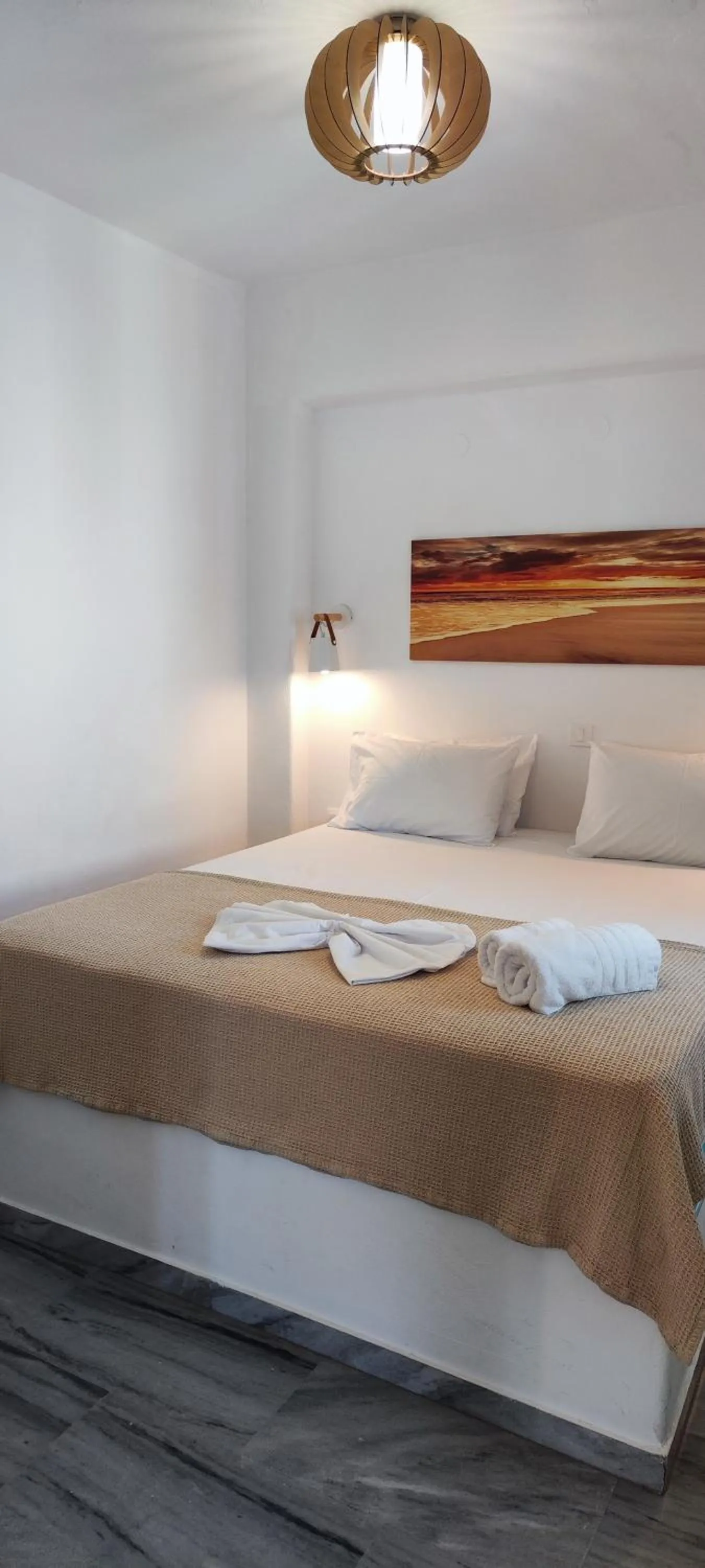 Bed in Ragousis Apartments