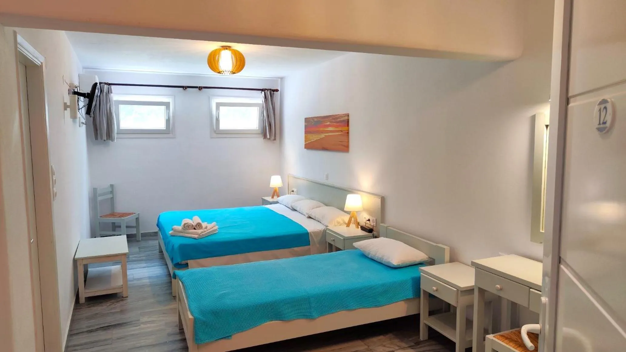 Bed in Ragousis Apartments