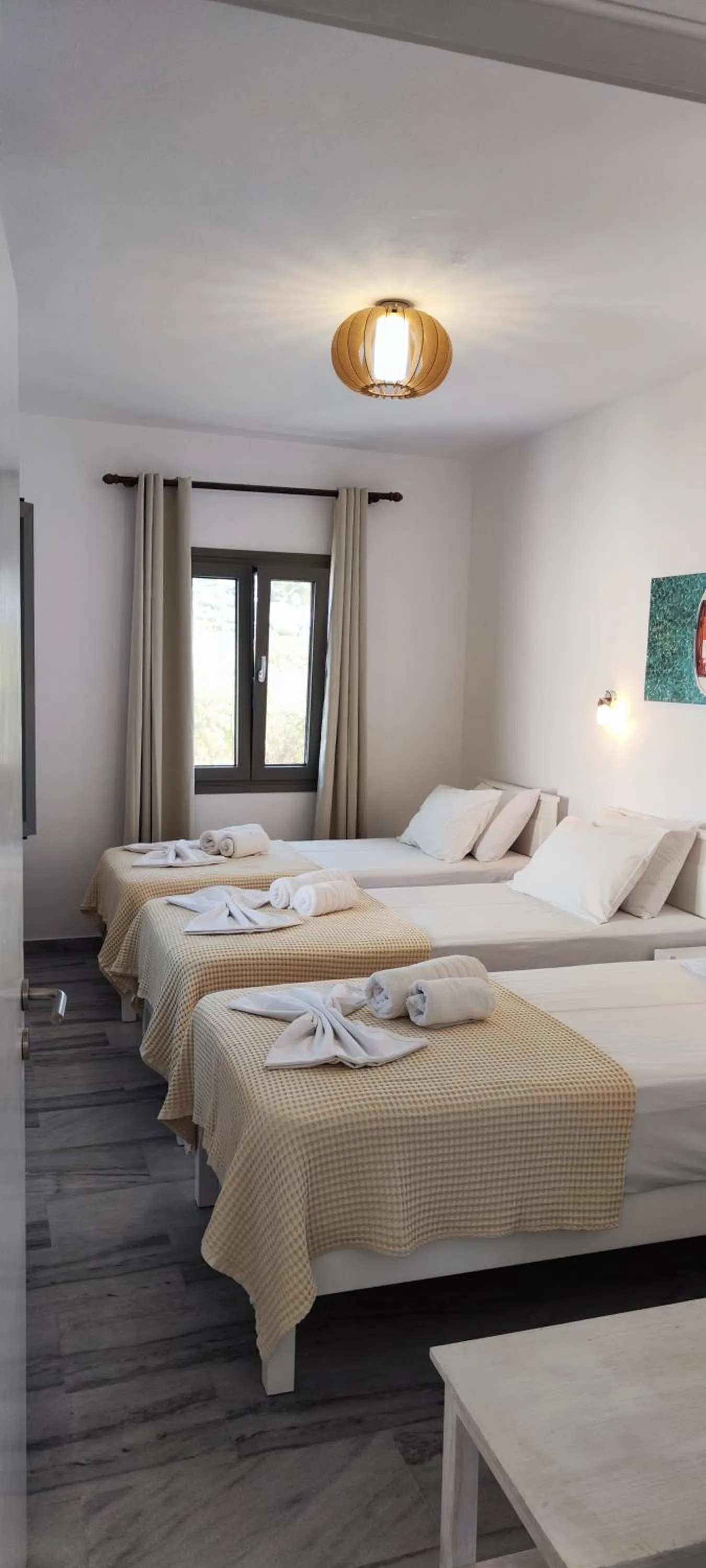 Bed in Ragousis Apartments