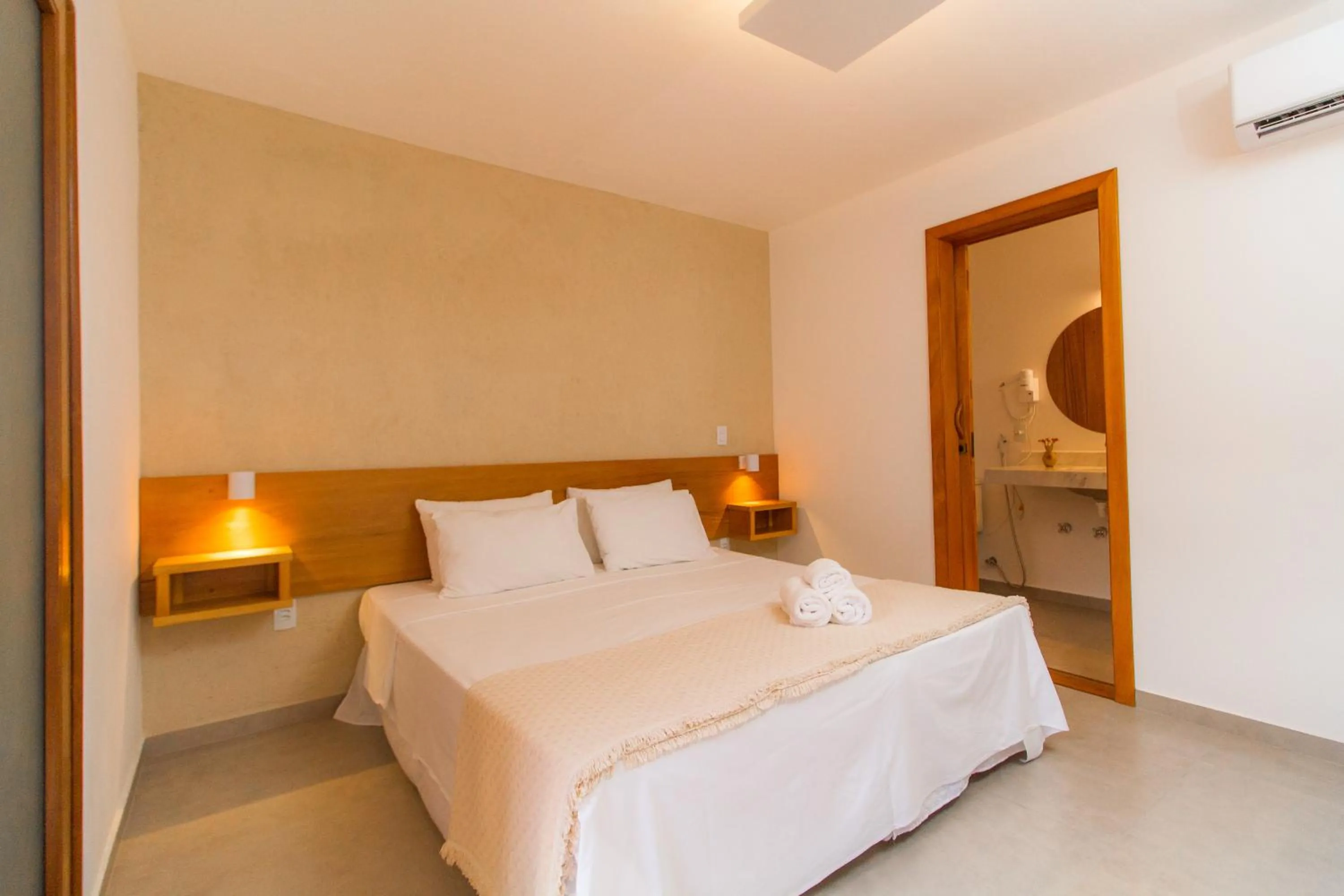 Bed in Tororao Hotel Pousada