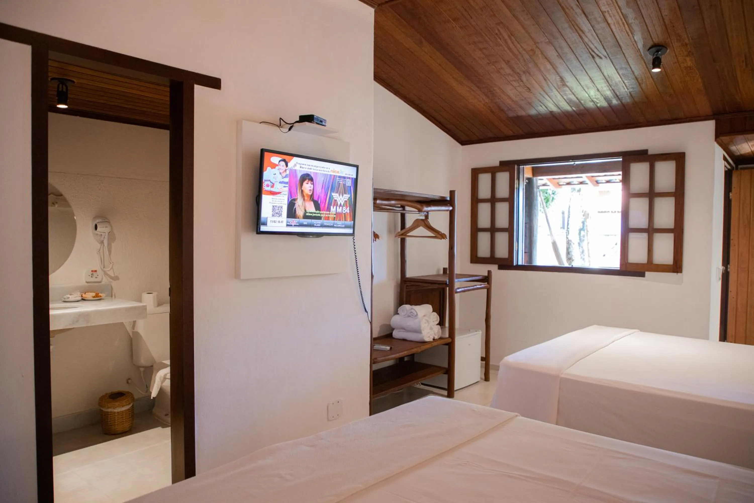 Bed in Tororao Hotel Pousada