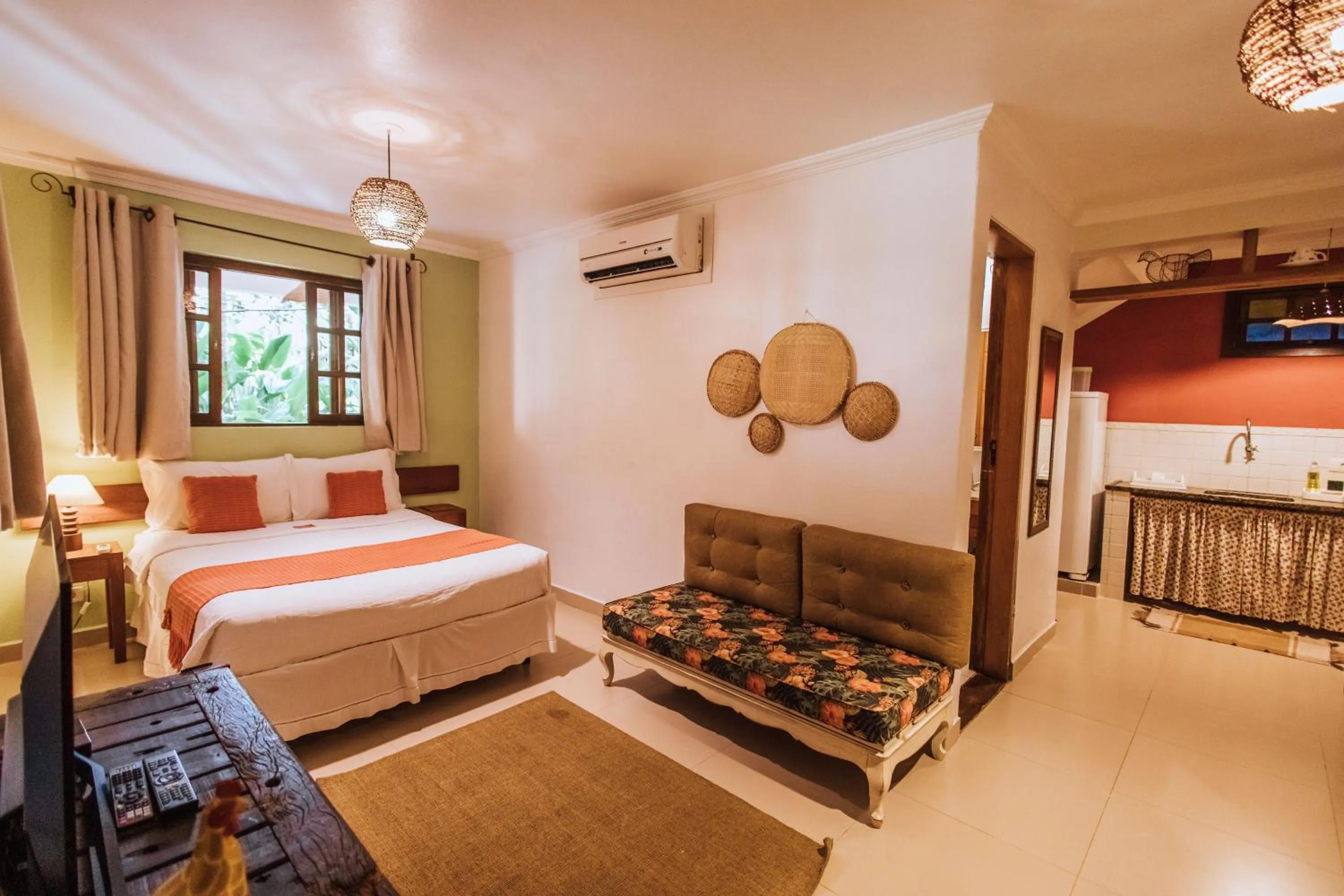 Bed in Pousada Terra Madre