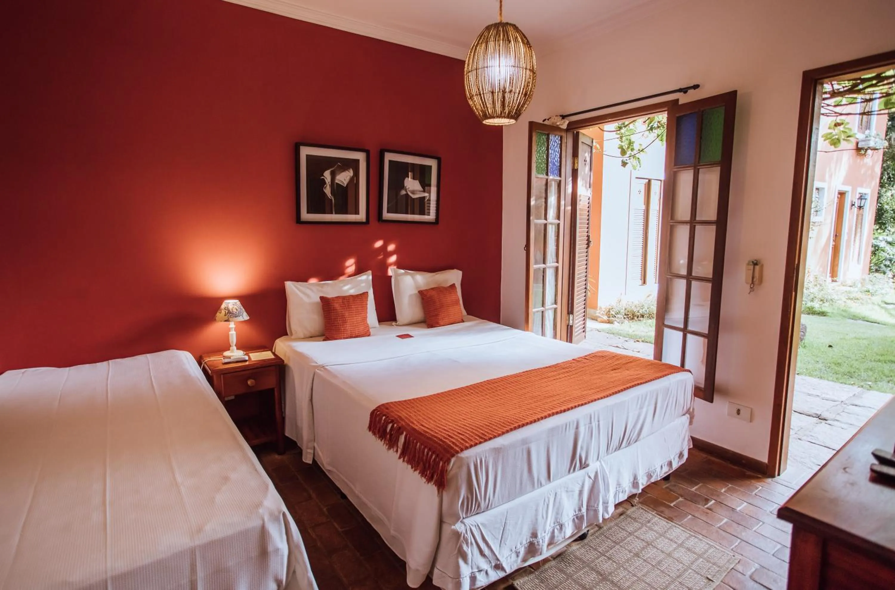 Bed in Pousada Terra Madre