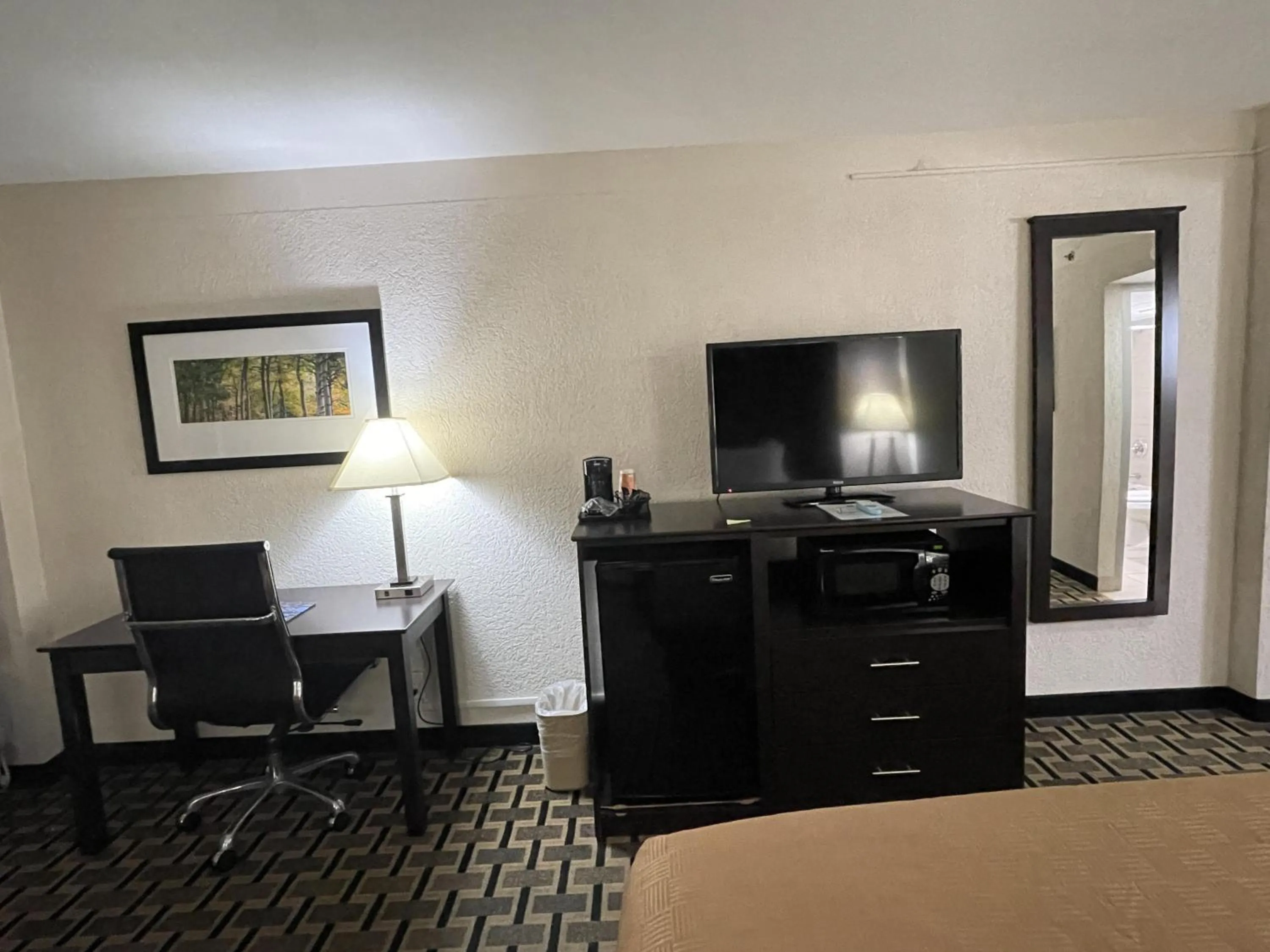 TV and multimedia, Bed in Quality Inn & Suites Cincinnati Downtown Area