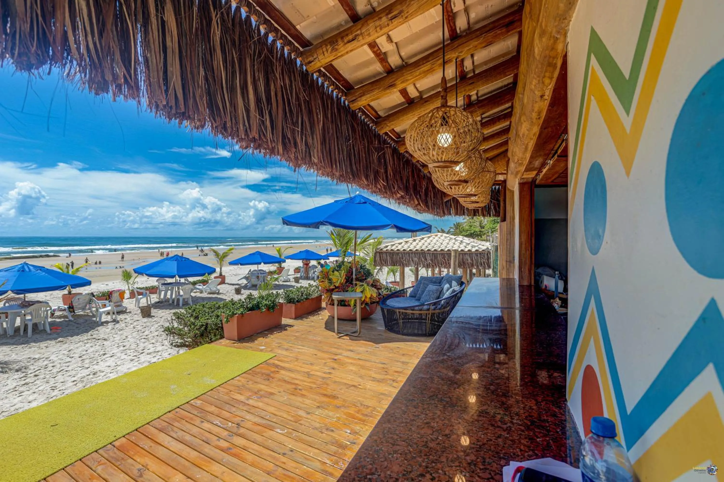 Seating area in Hotel Praia do Sol