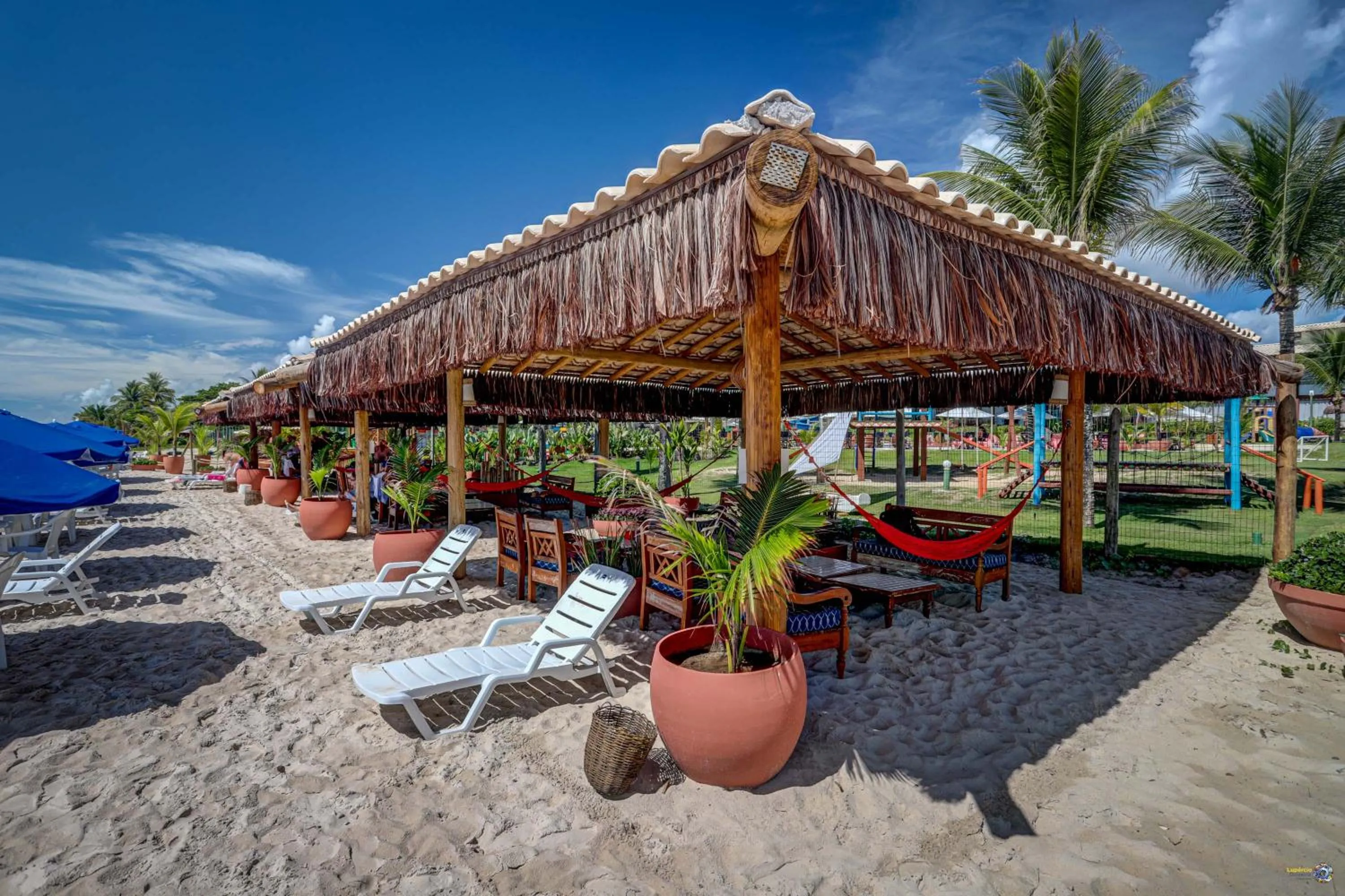 Seating area in Hotel Praia do Sol