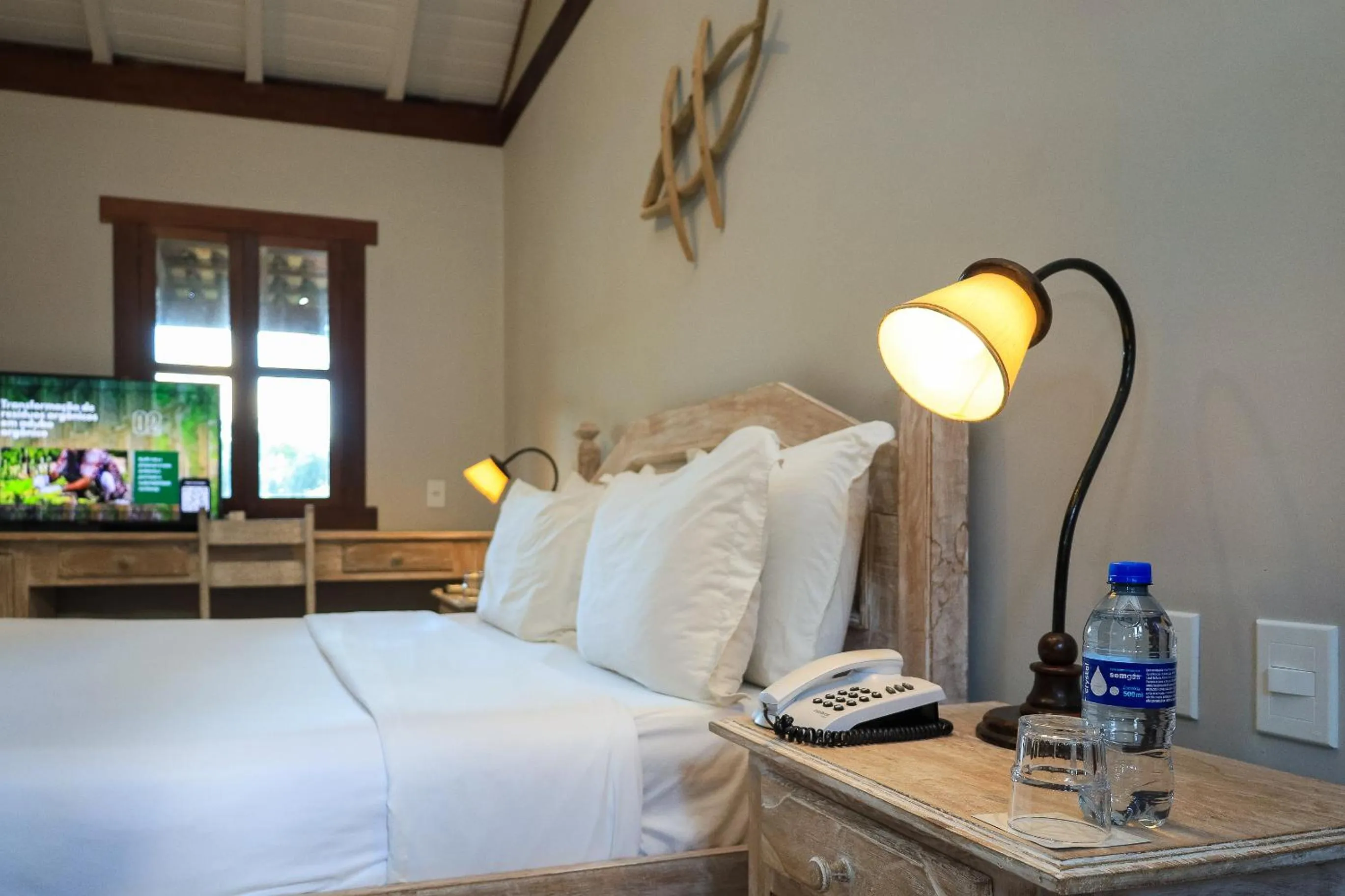 Bed in Vila Angatu Eco Resort & SPA