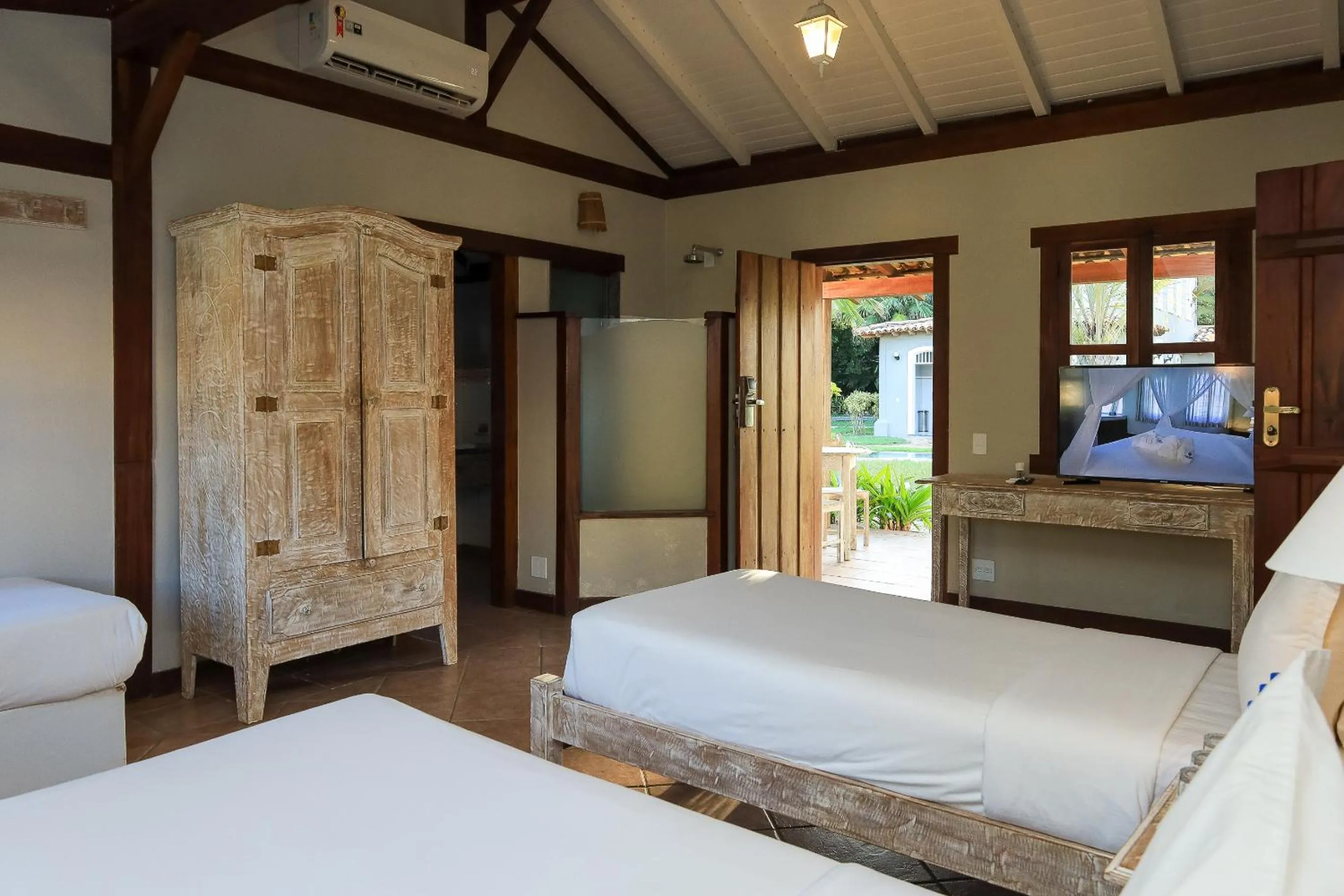 Bed in Vila Angatu Eco Resort & SPA