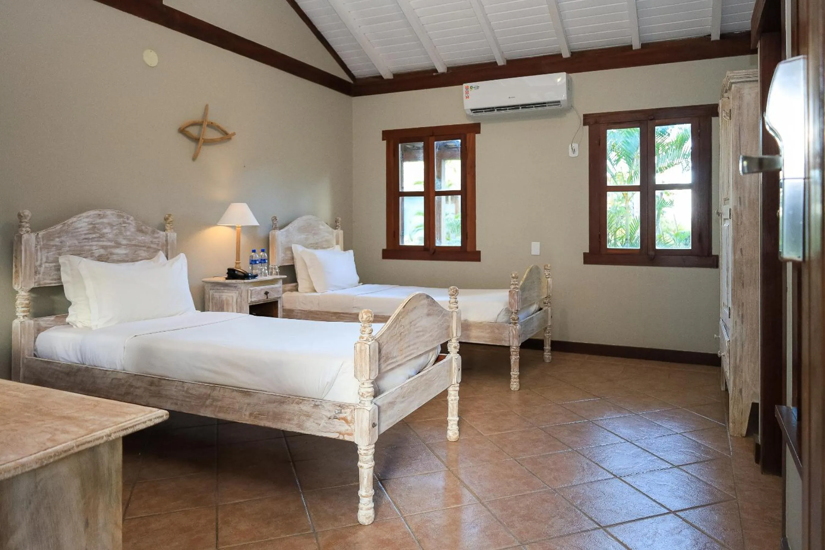 Bed in Vila Angatu Eco Resort & SPA