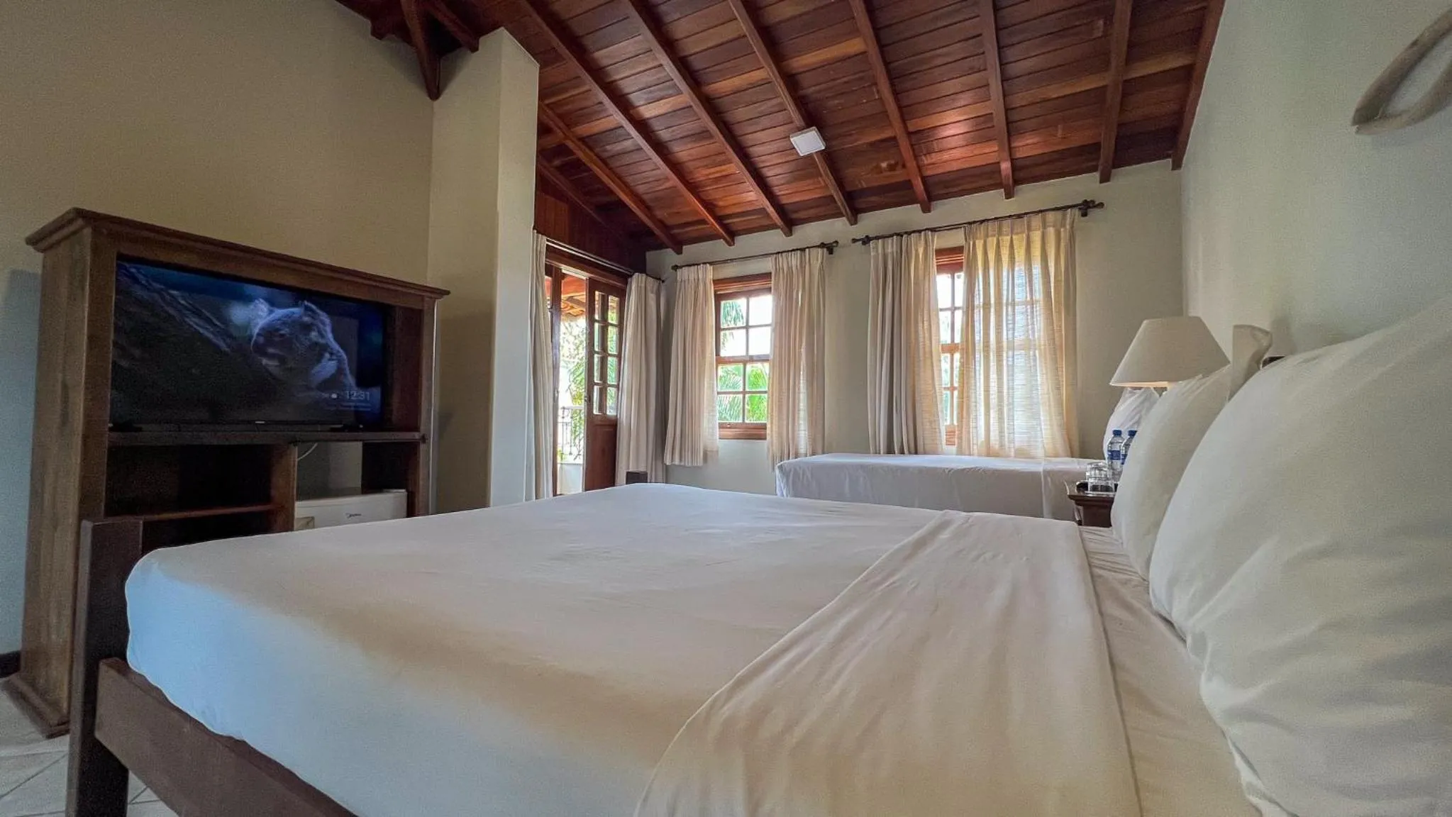 Bed in Vila Angatu Eco Resort & SPA