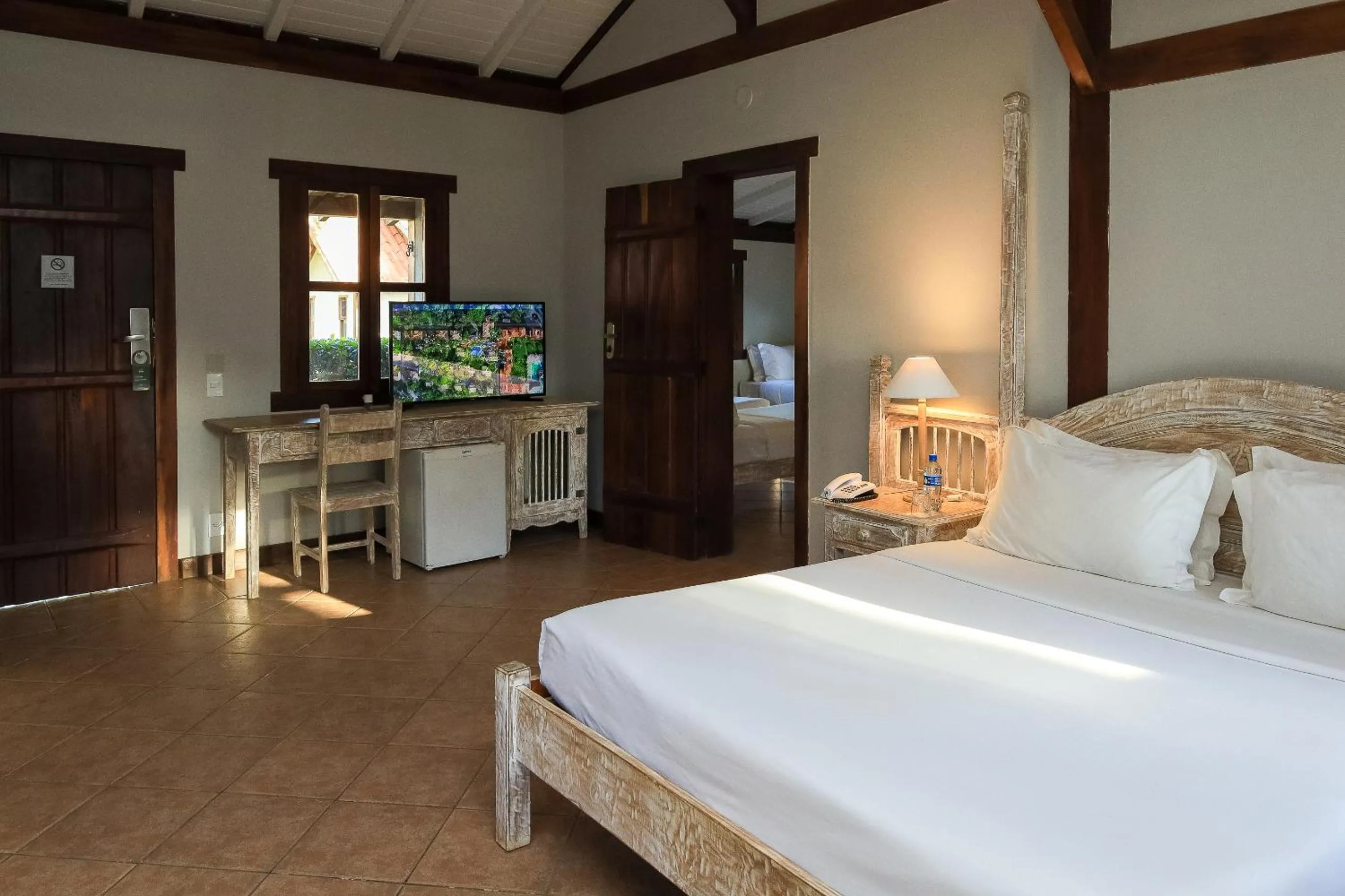 Bed in Vila Angatu Eco Resort & SPA