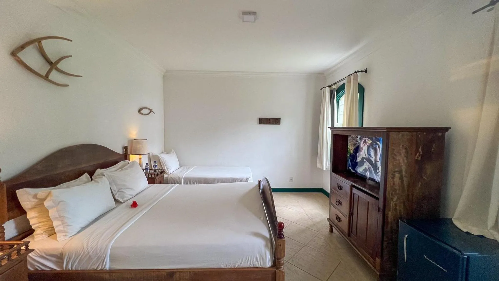 Bed in Vila Angatu Eco Resort & SPA