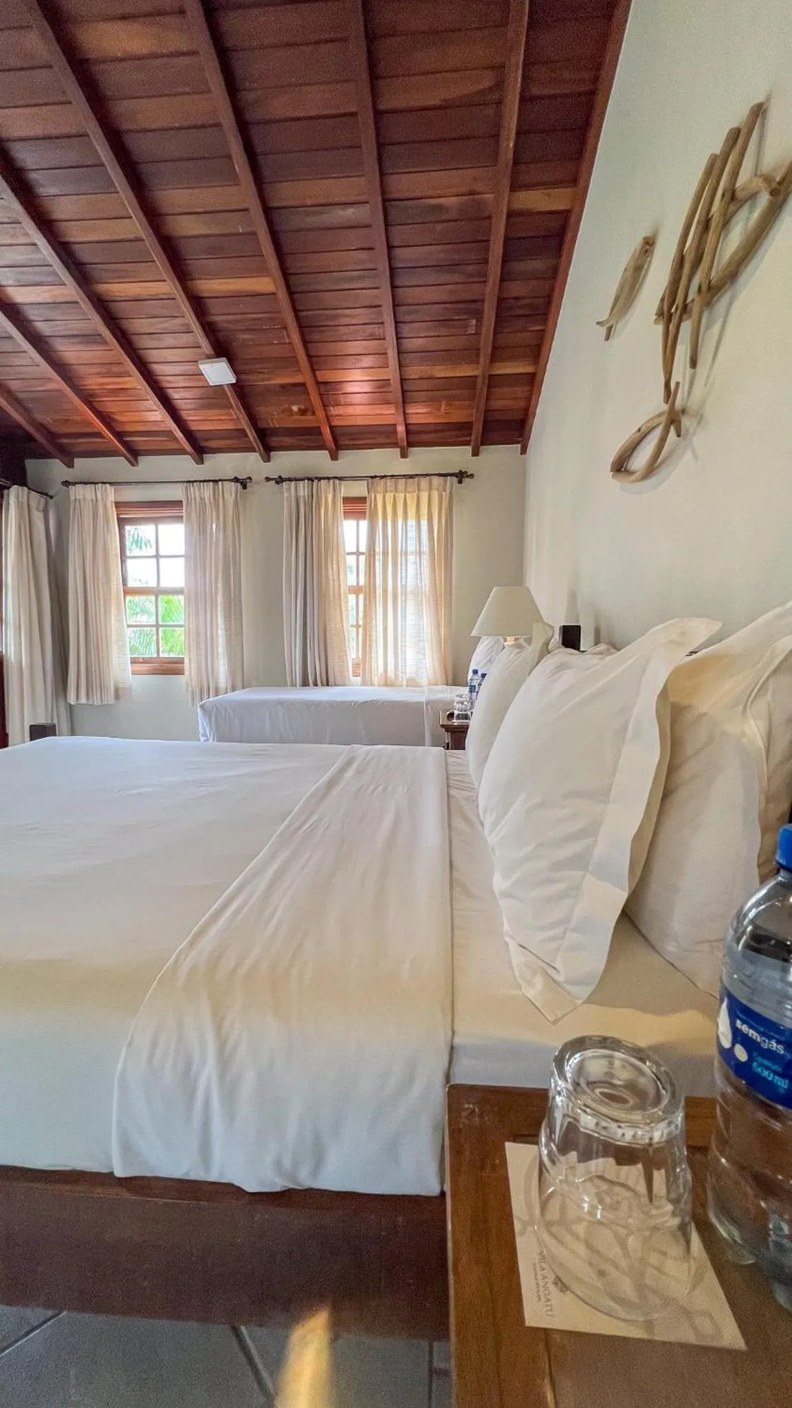 Bed in Vila Angatu Eco Resort & SPA