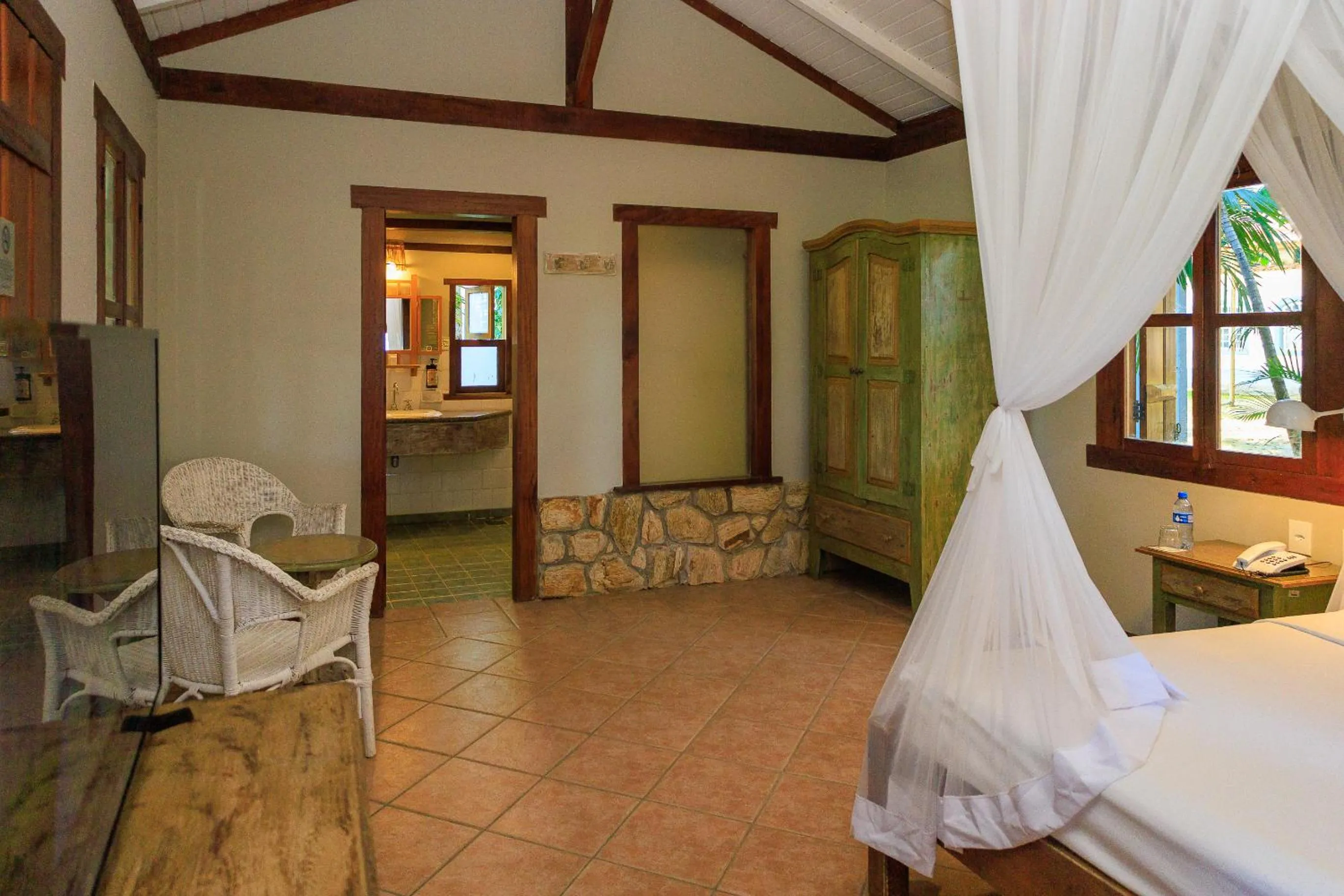 Bed in Vila Angatu Eco Resort & SPA