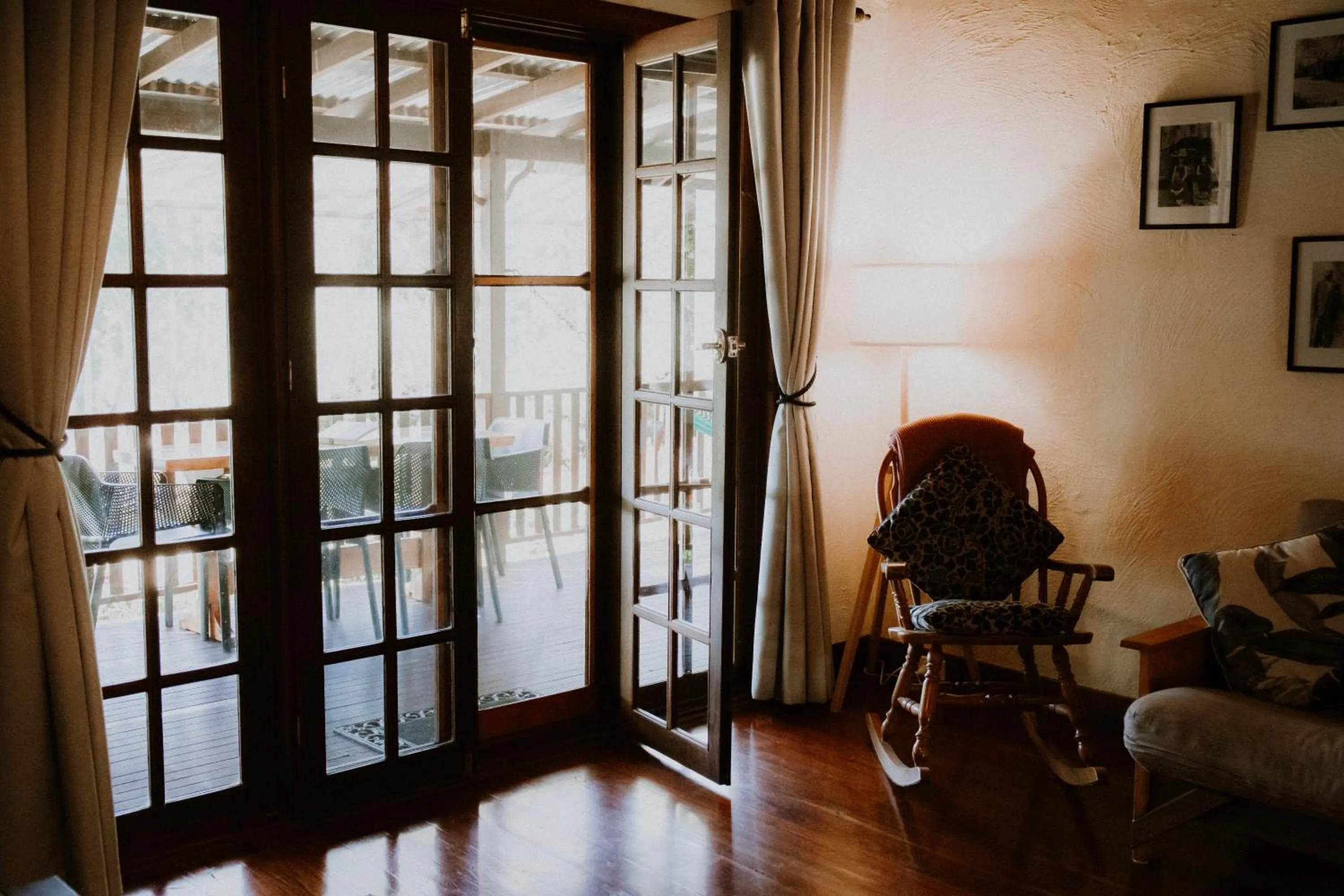Living room in Clover Cottage Country Retreat