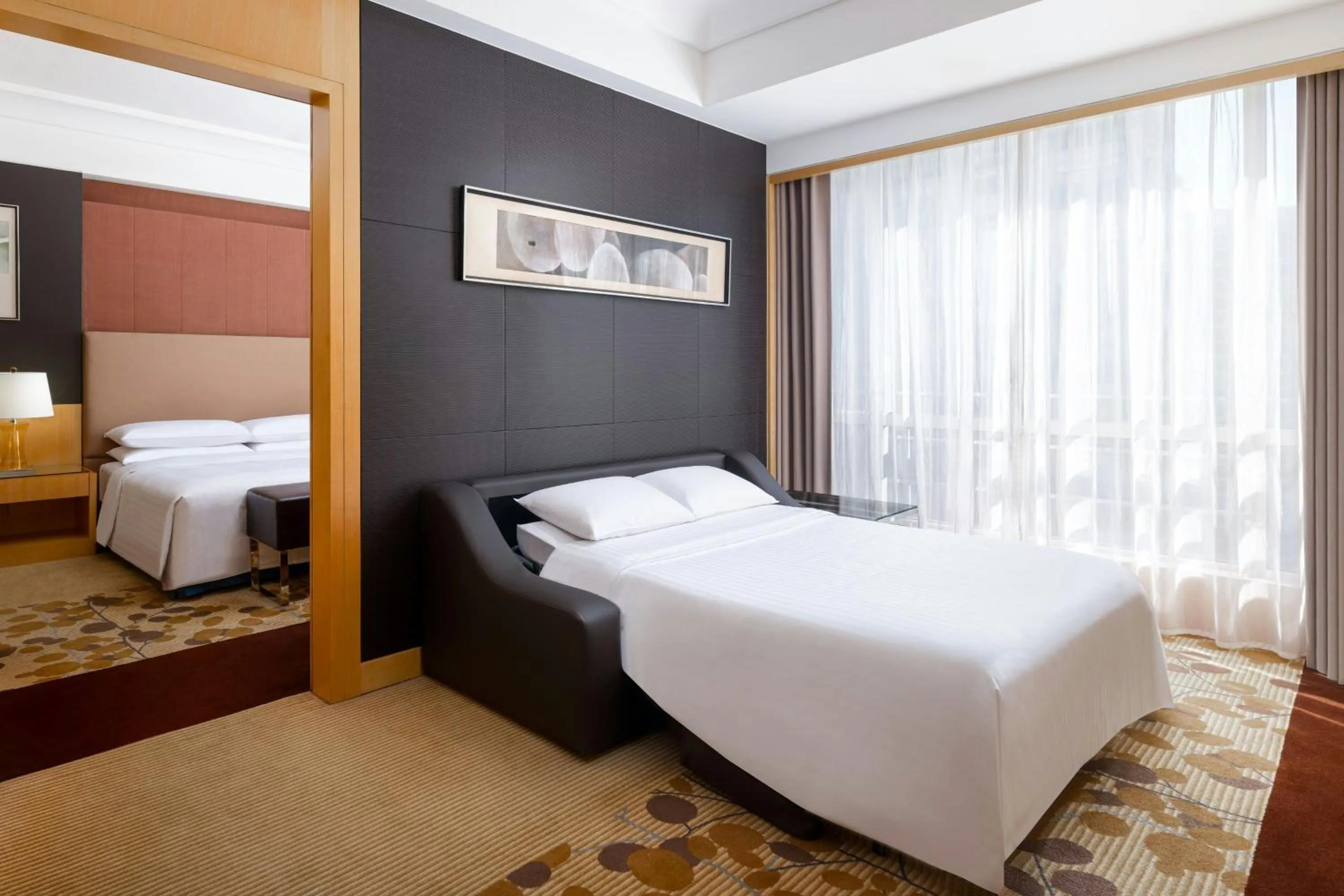 Photo of the whole room, Bed in Courtyard by Marriott Shanghai Central