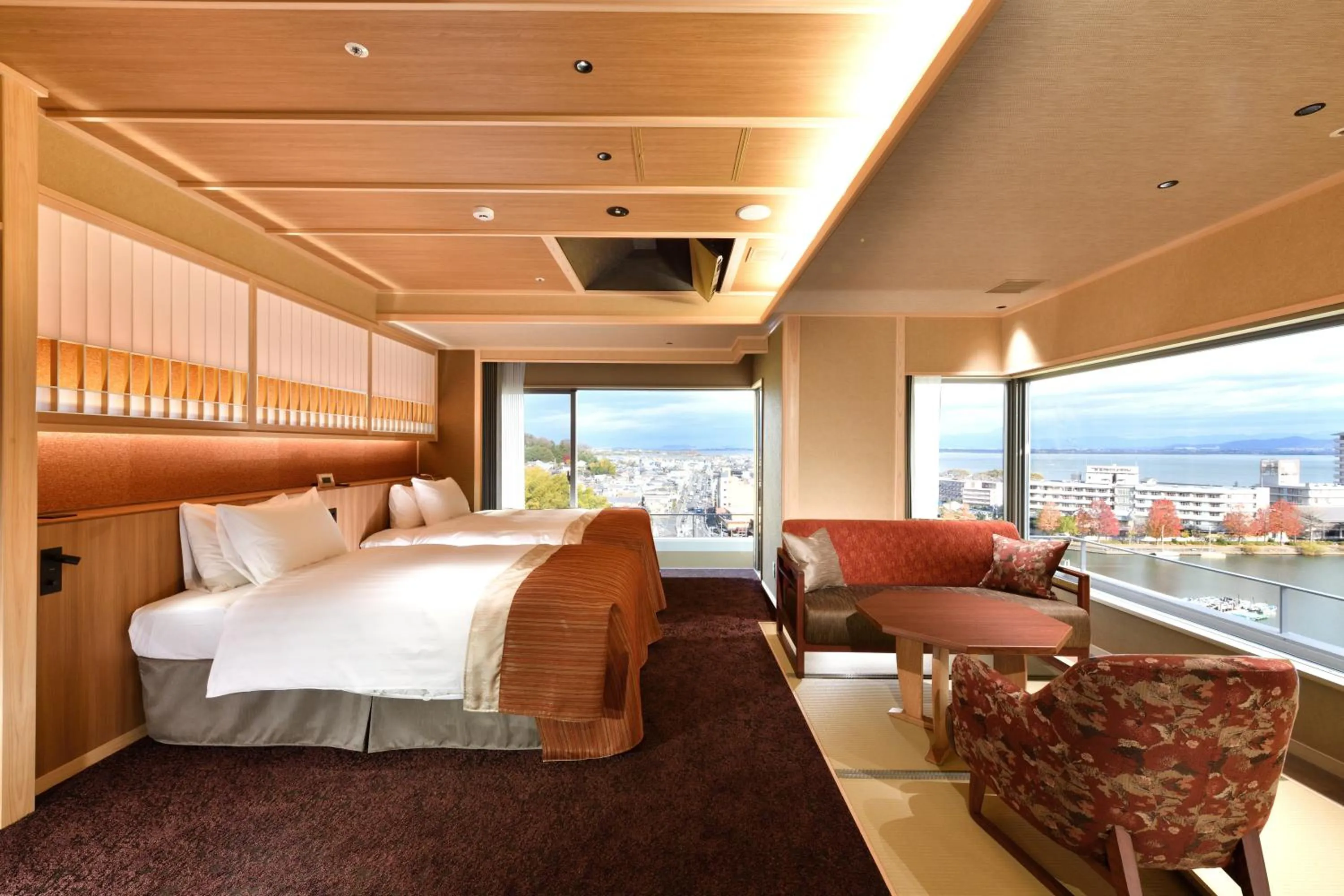 Photo of the whole room, Bed in Yumotokan