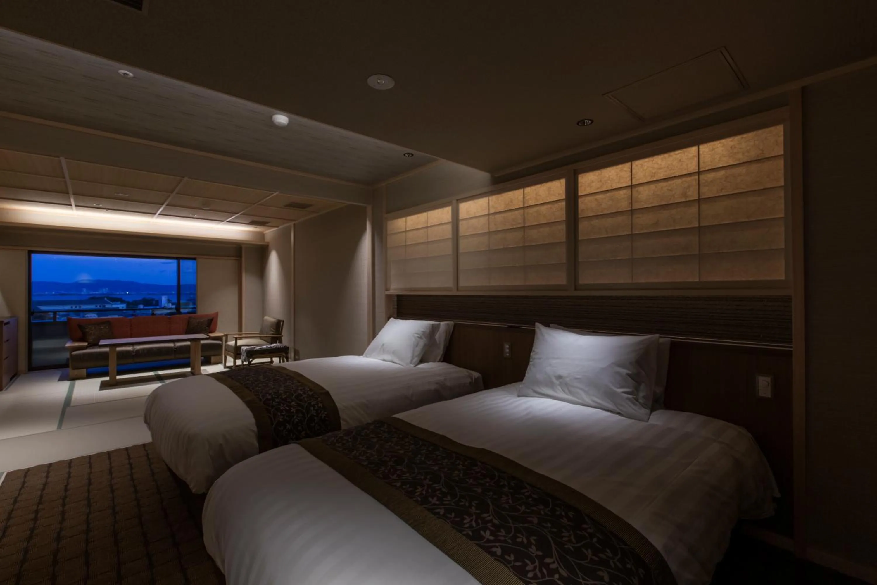 Photo of the whole room, Bed in Yumotokan