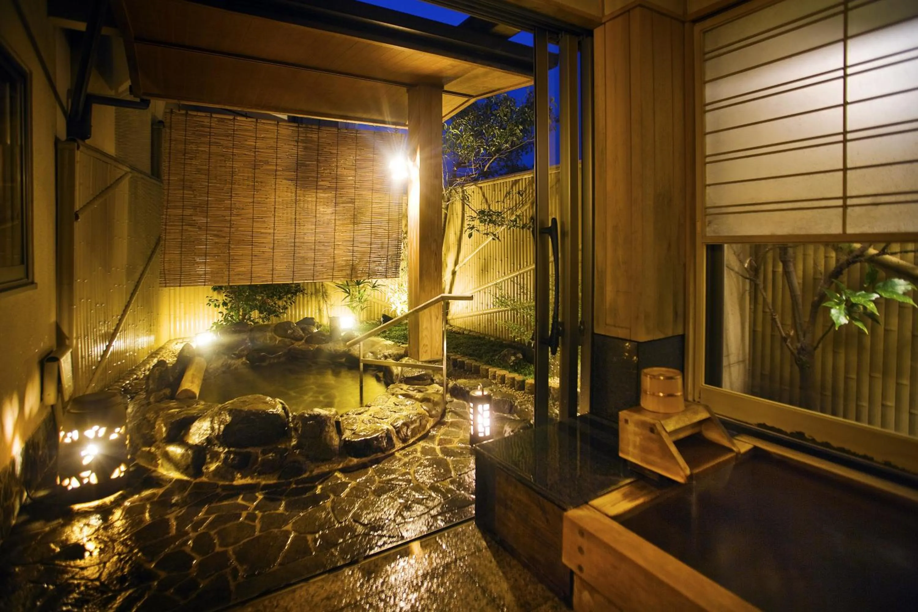 Hot Spring Bath in Yumotokan