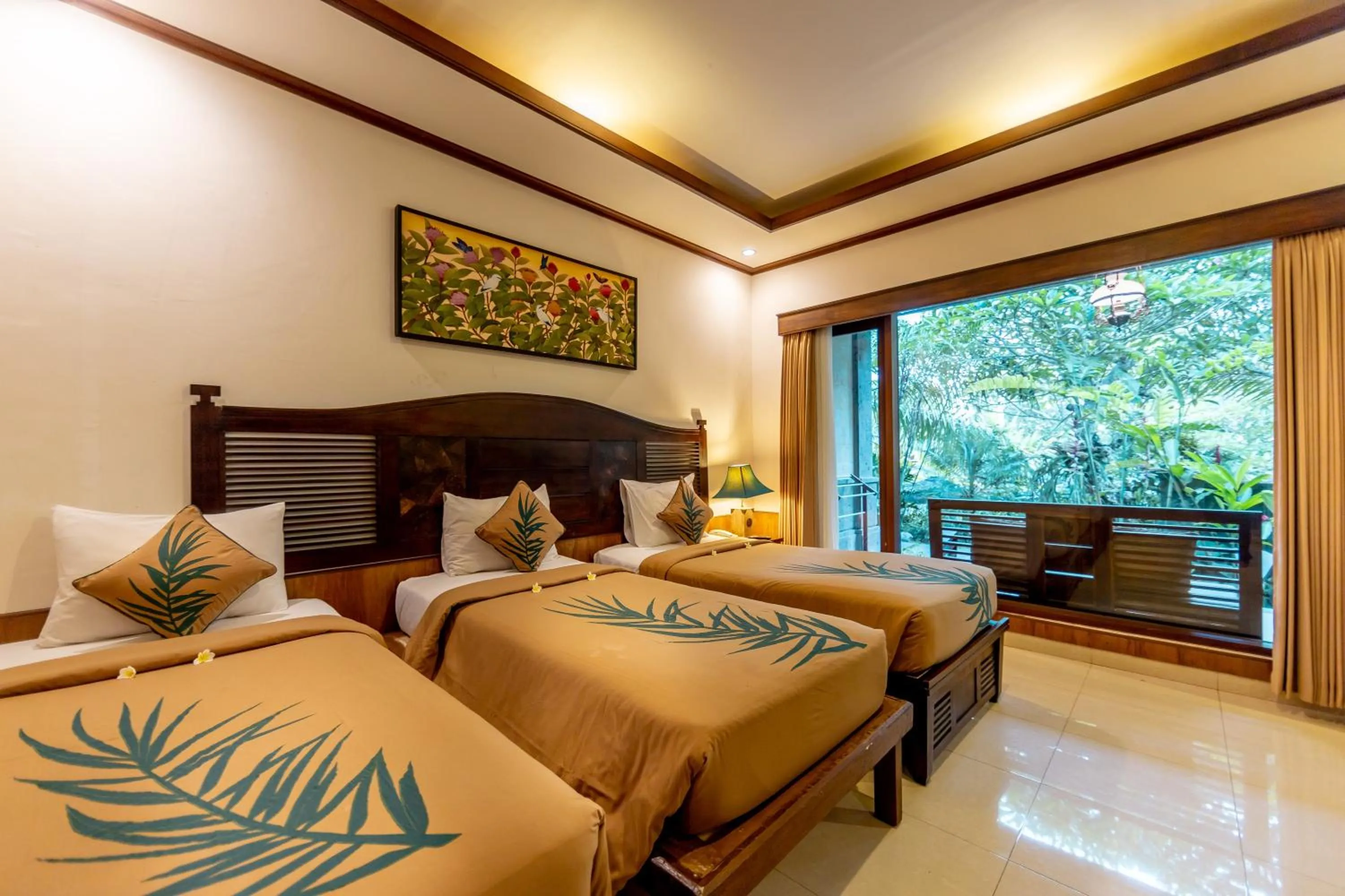 Bed in De Munut Balinese Resort