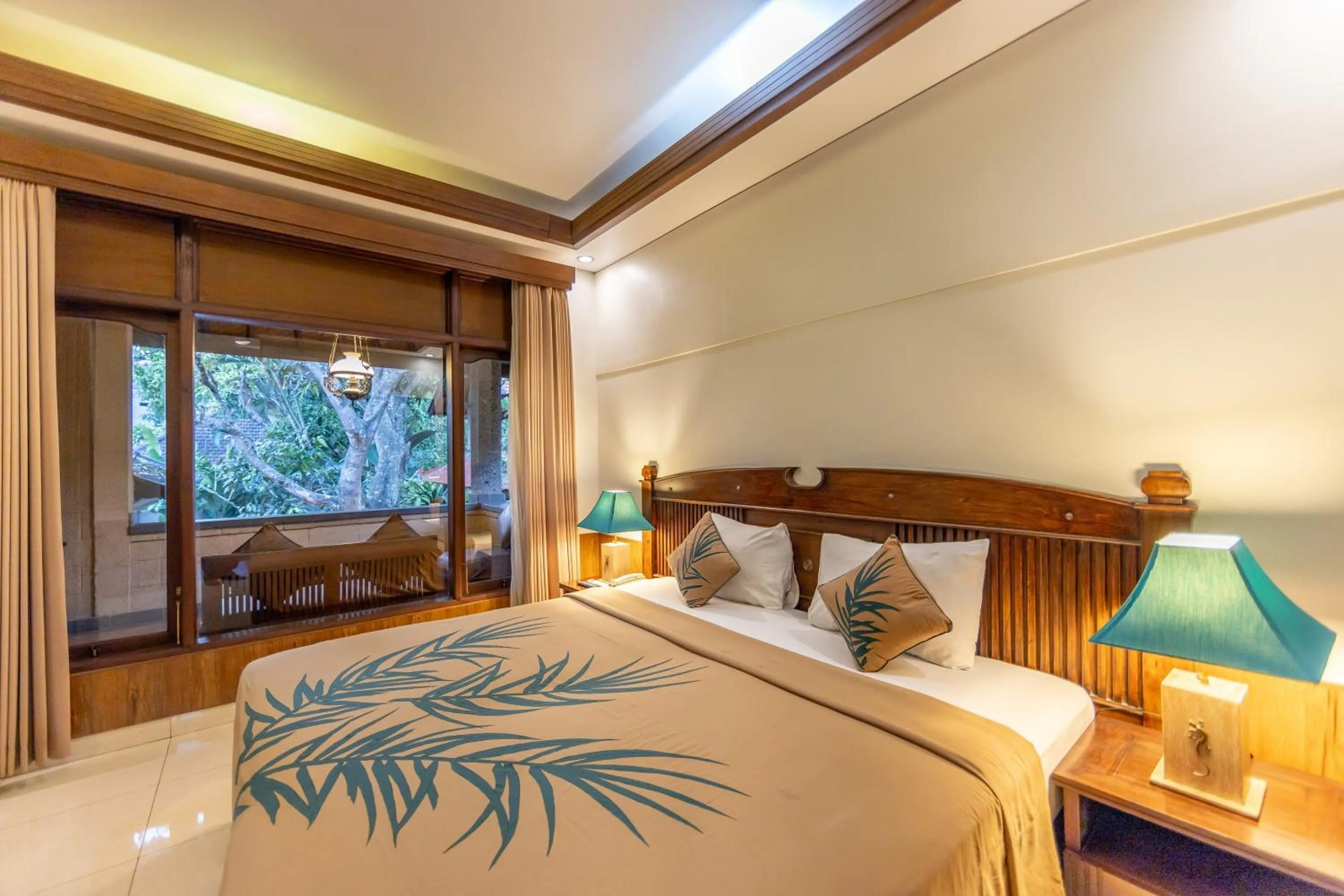 Bed in De Munut Balinese Resort