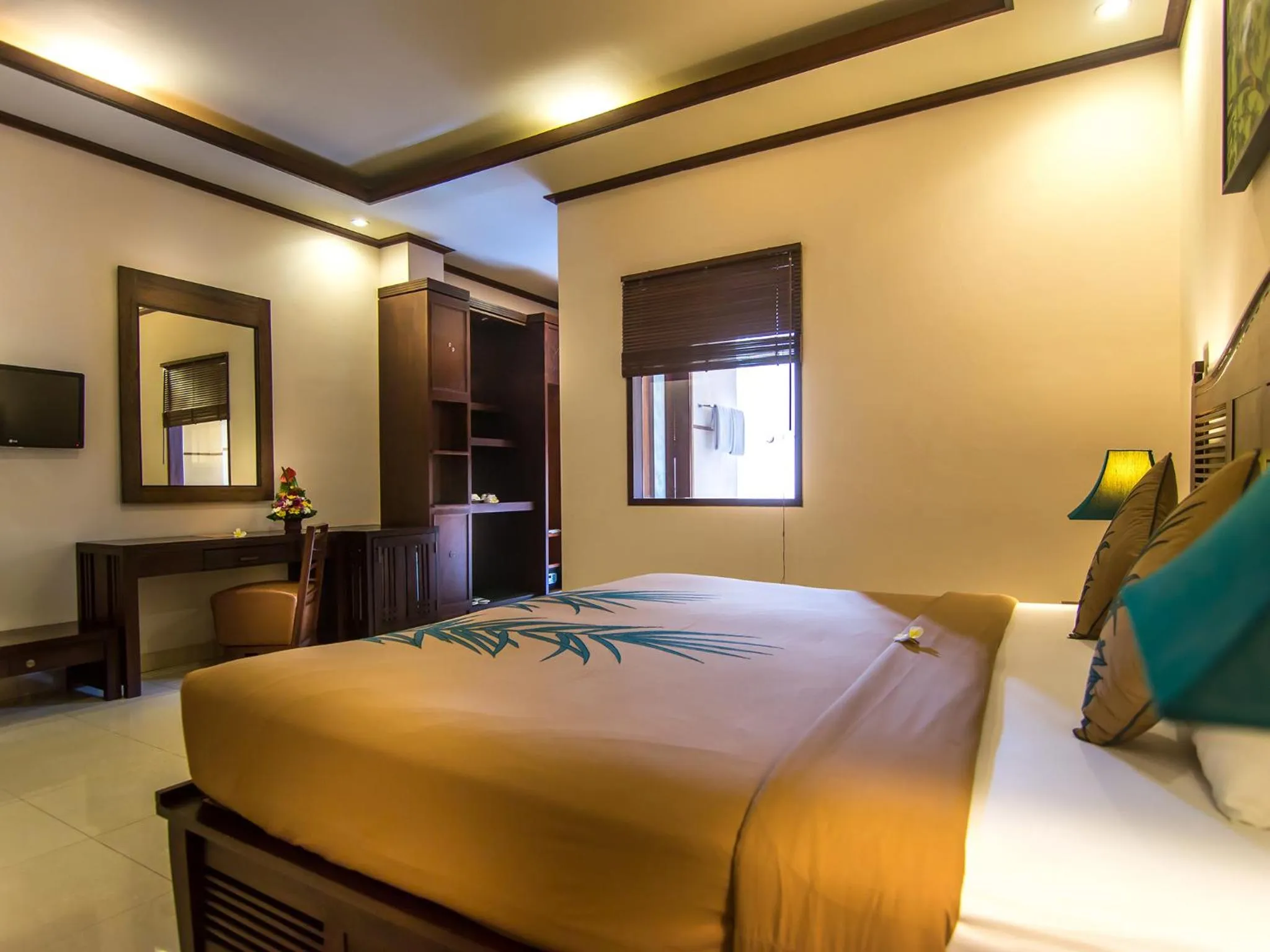 Bed in De Munut Balinese Resort