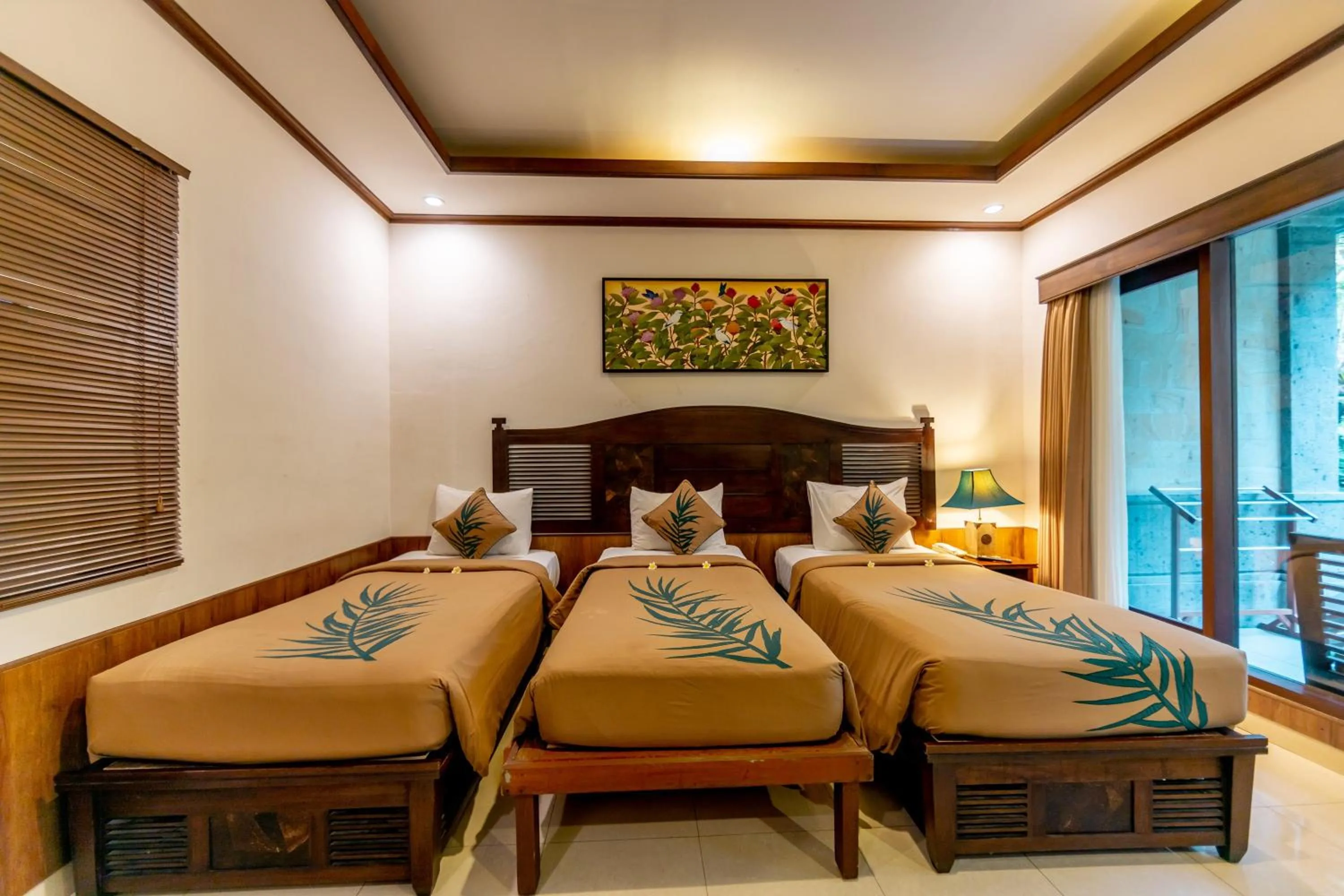 Bed in De Munut Balinese Resort