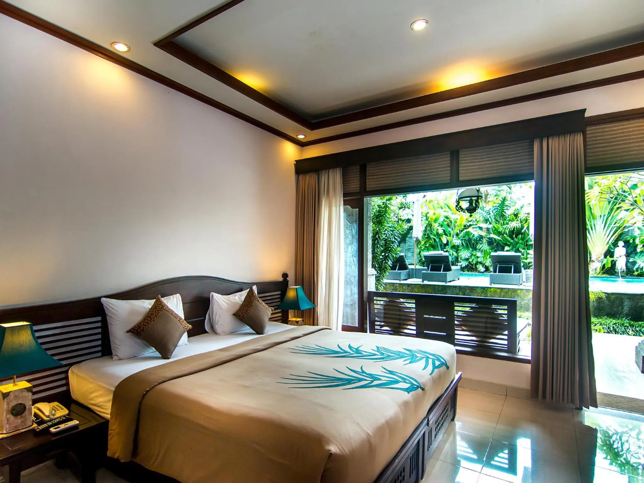 Bed in De Munut Balinese Resort