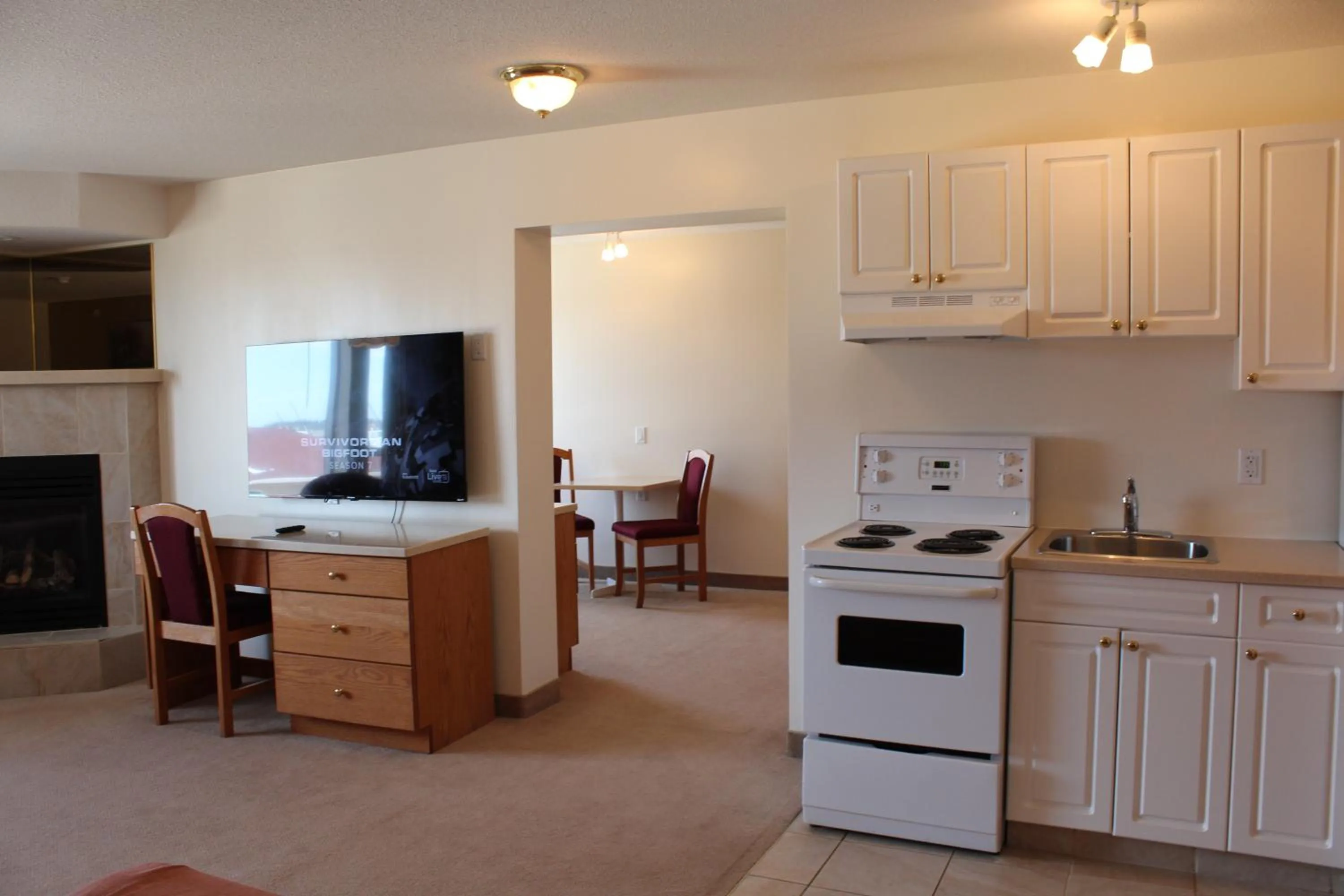 Living room in Western Budget Motel Ponoka