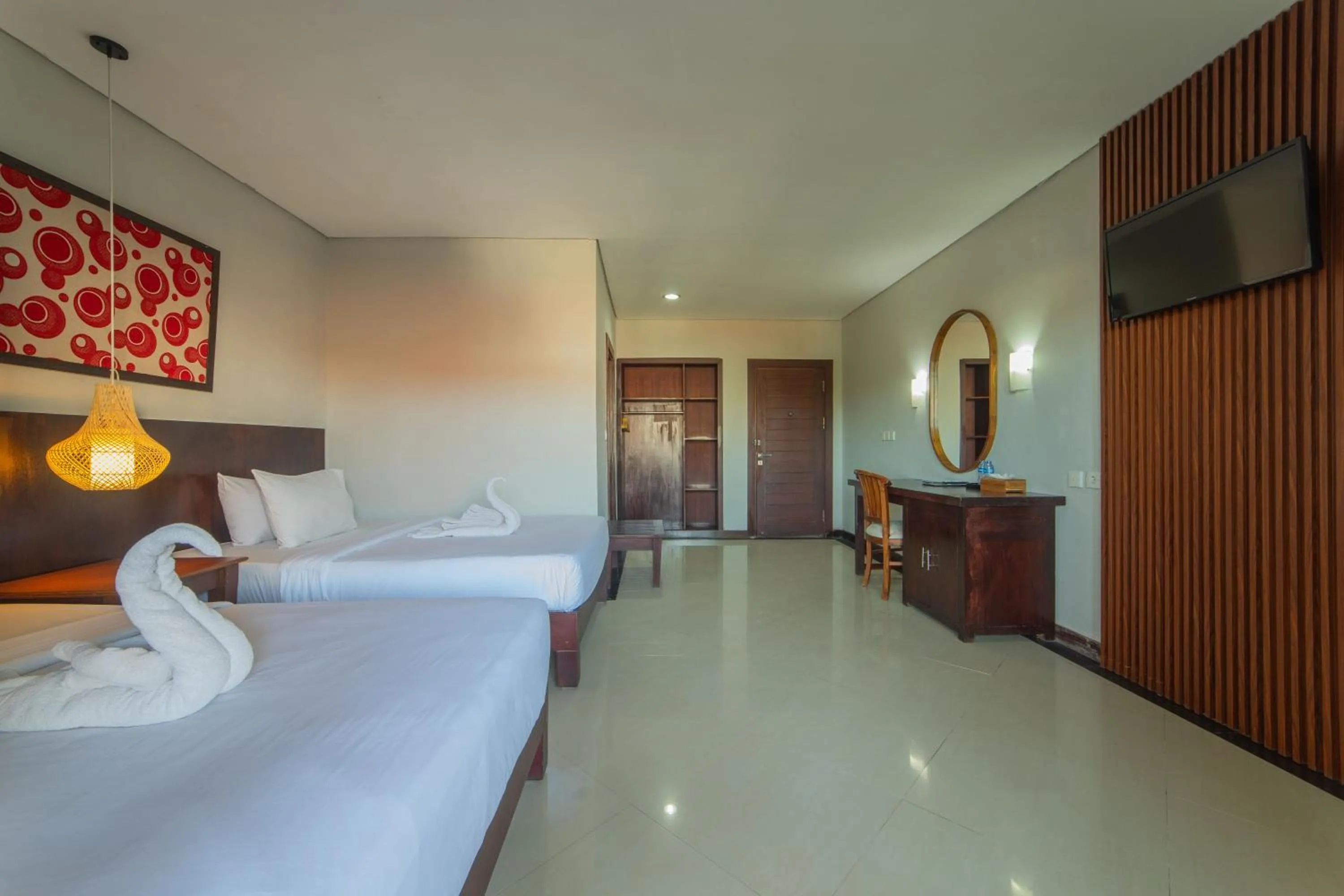 Bedroom, Bed in Nirmala Hotel Jimbaran