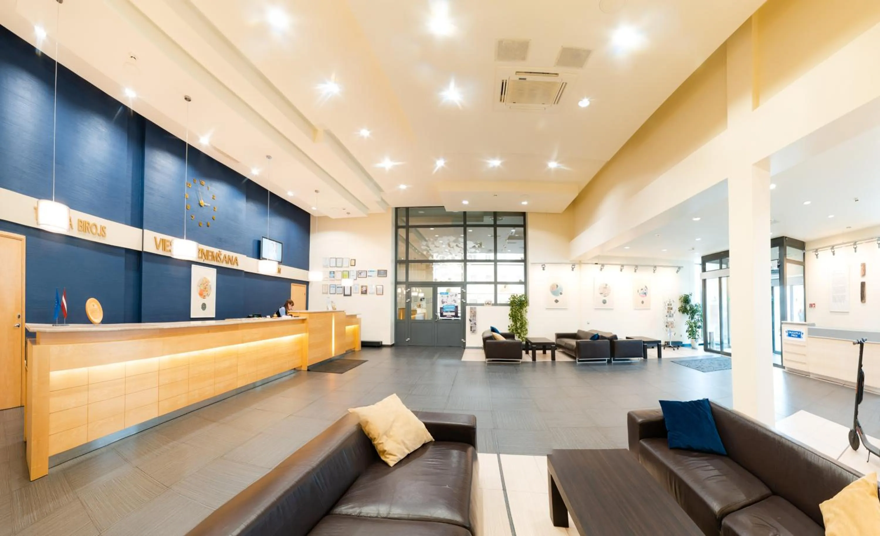 Lobby or reception in Park Hotel Latgola