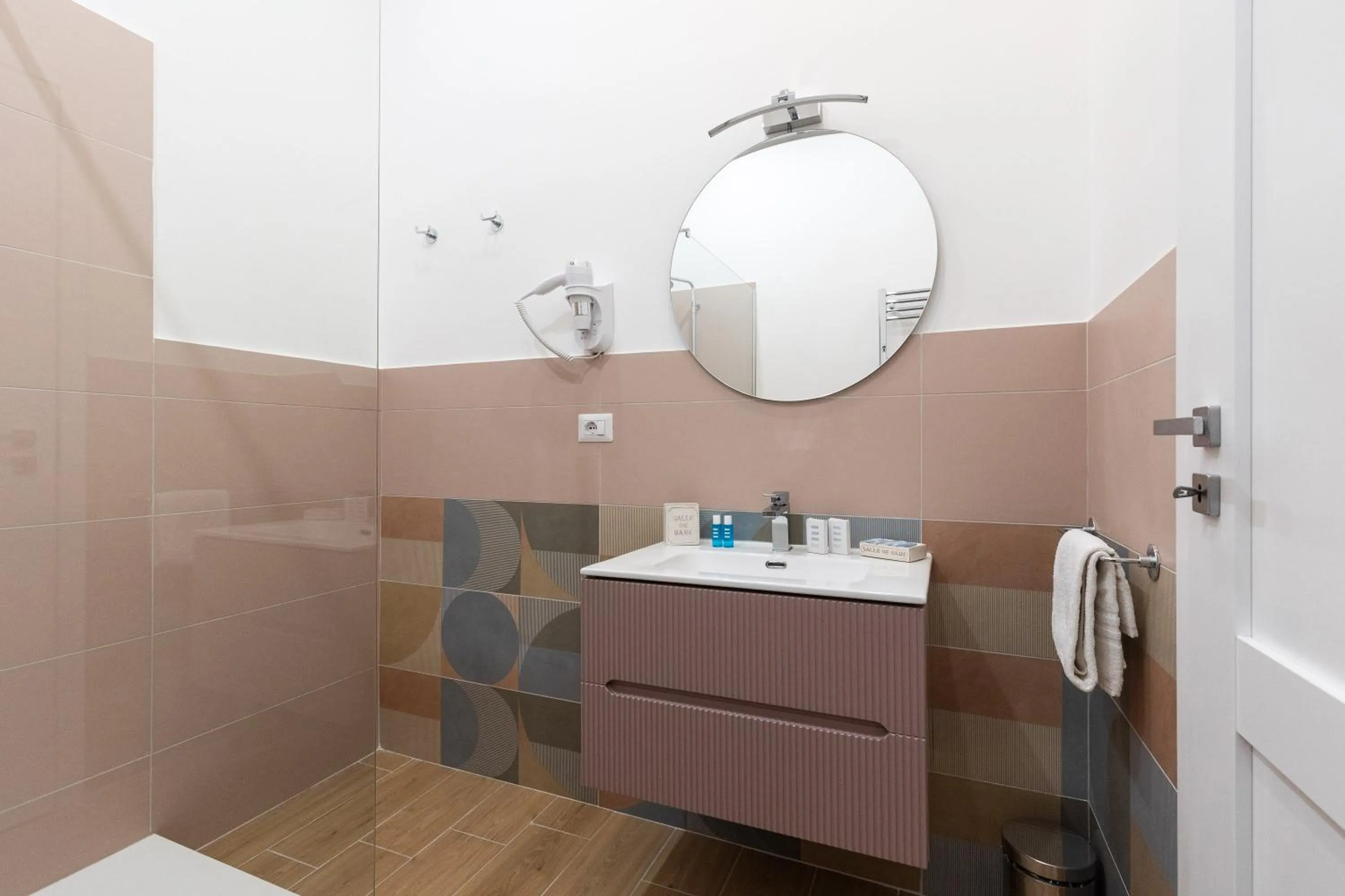 Shower in B&B Vitruvio Suites