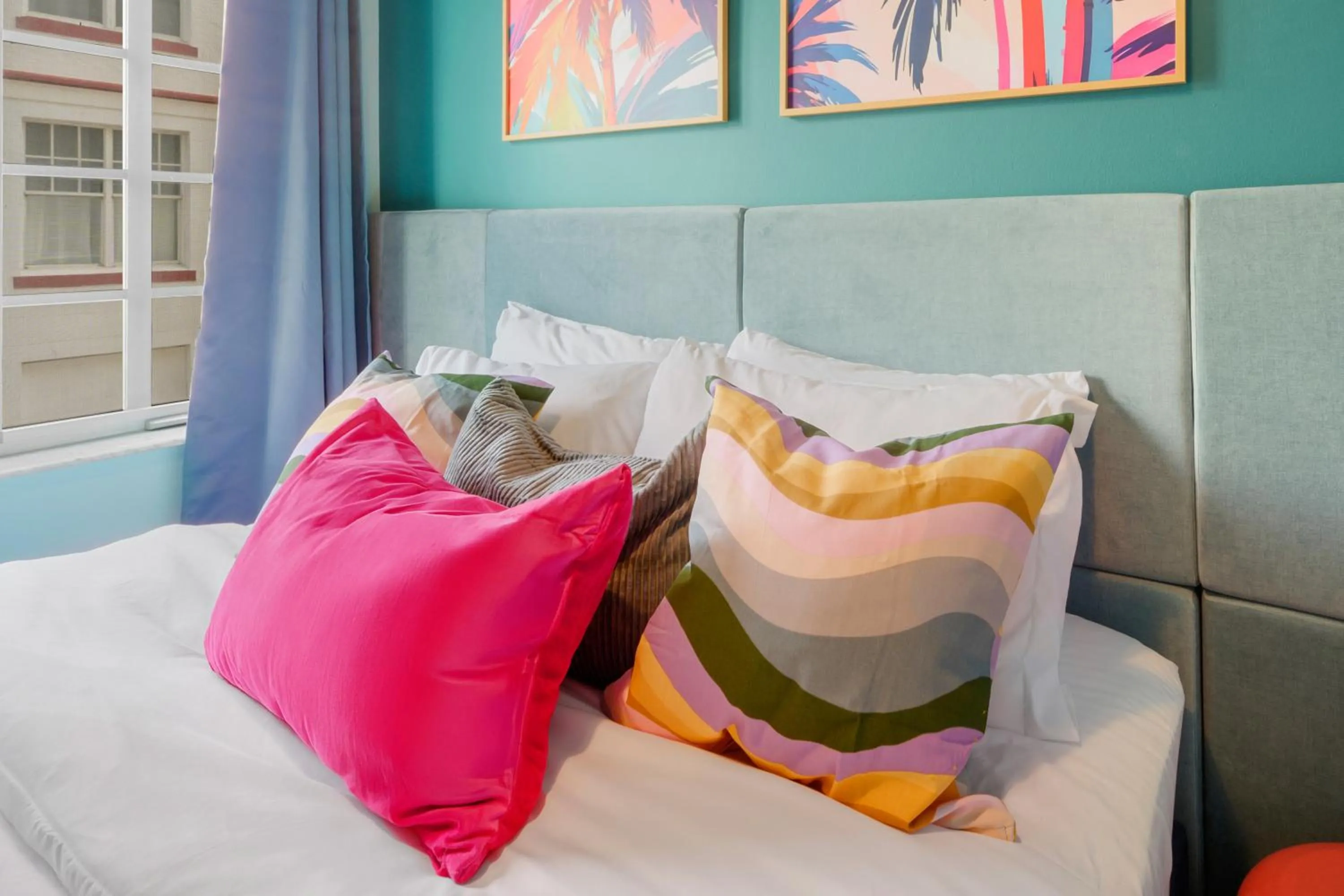 Bed in Barbizon on Ocean Drive Apartments