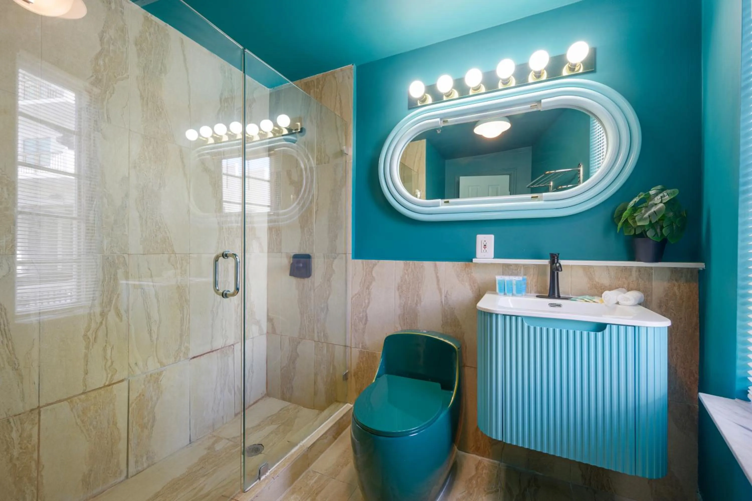 Shower in Barbizon on Ocean Drive Apartments