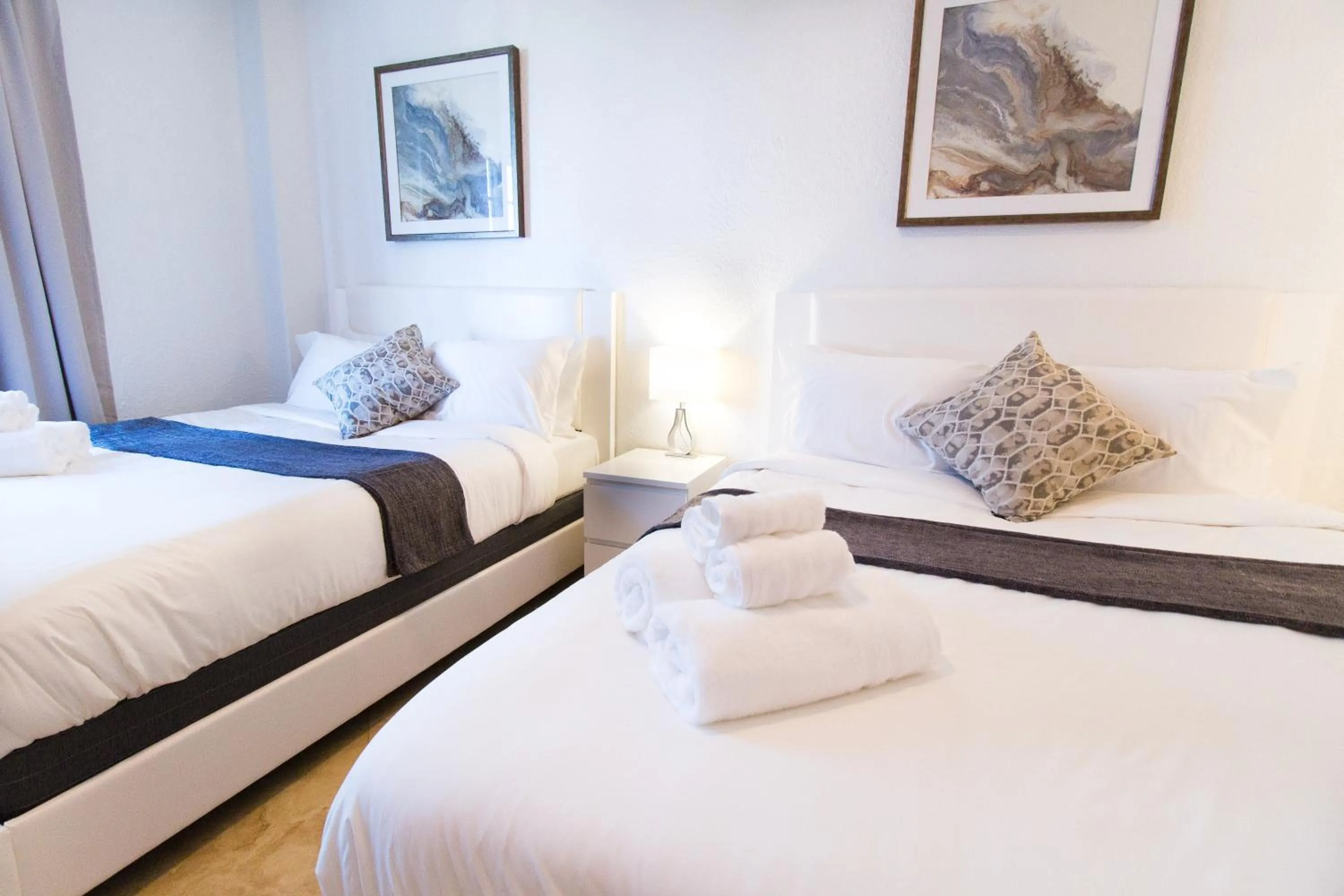 Bed in Barbizon on Ocean Drive Apartments