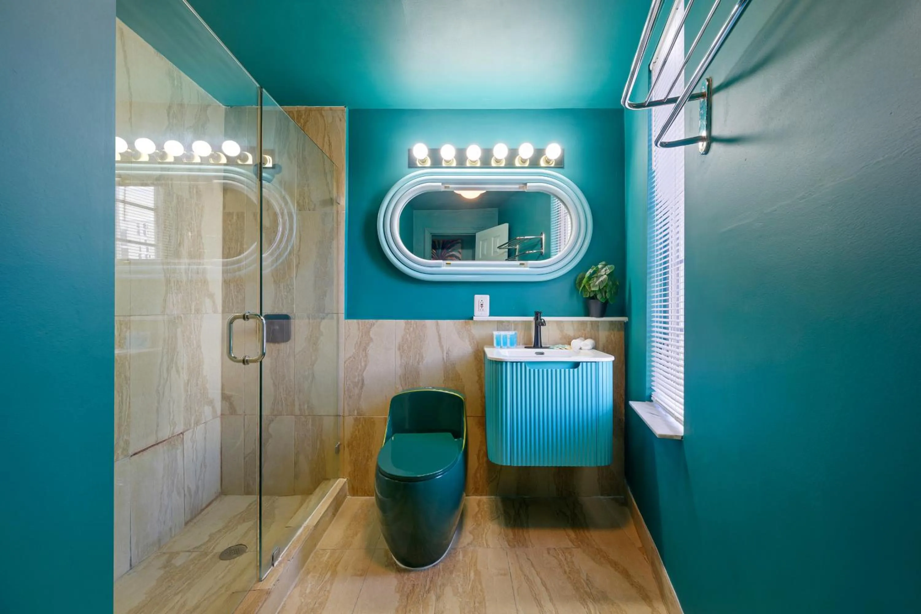 Shower in Barbizon on Ocean Drive Apartments