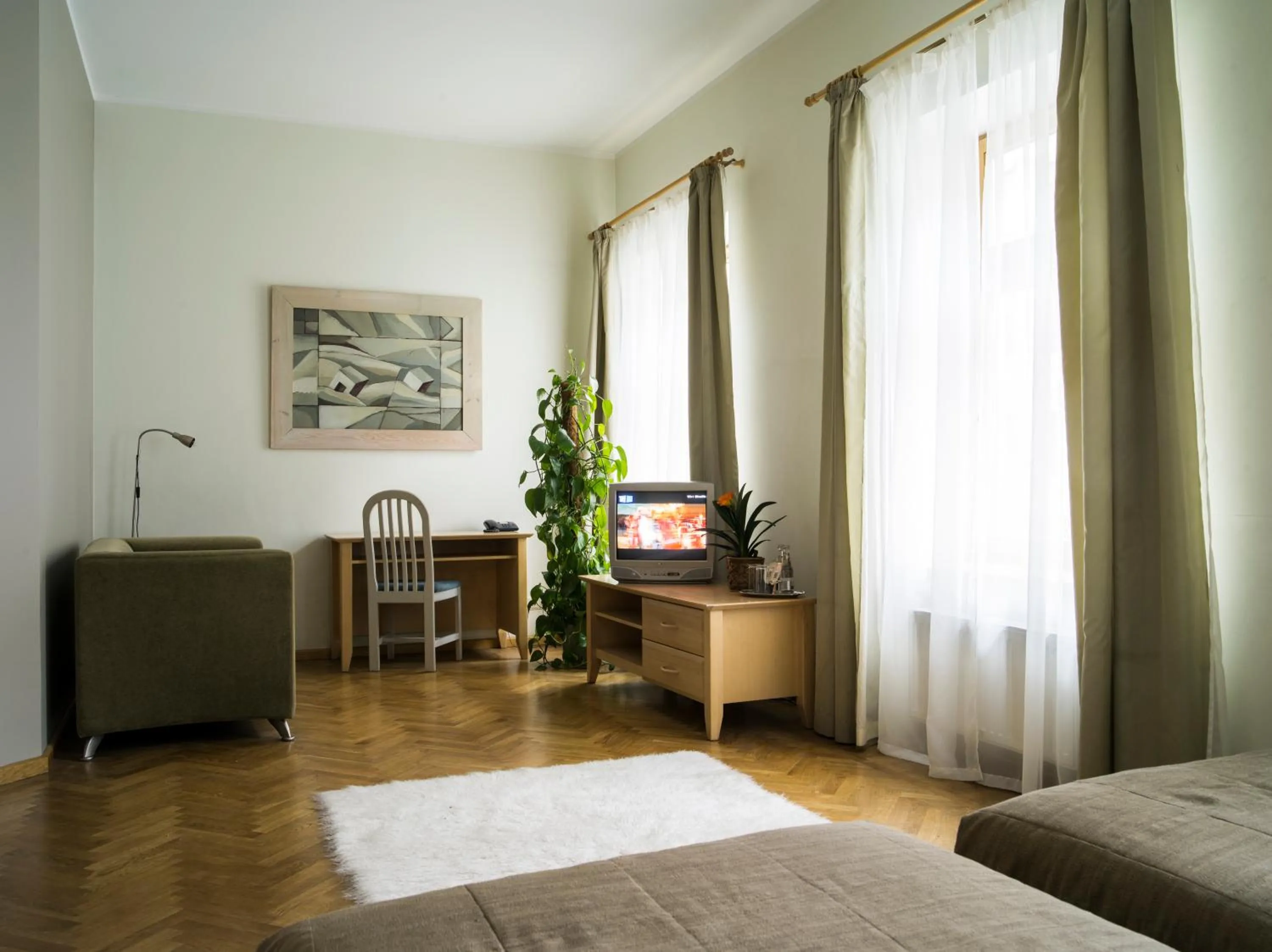 TV and multimedia, Bed in Elizabete Design Hotel