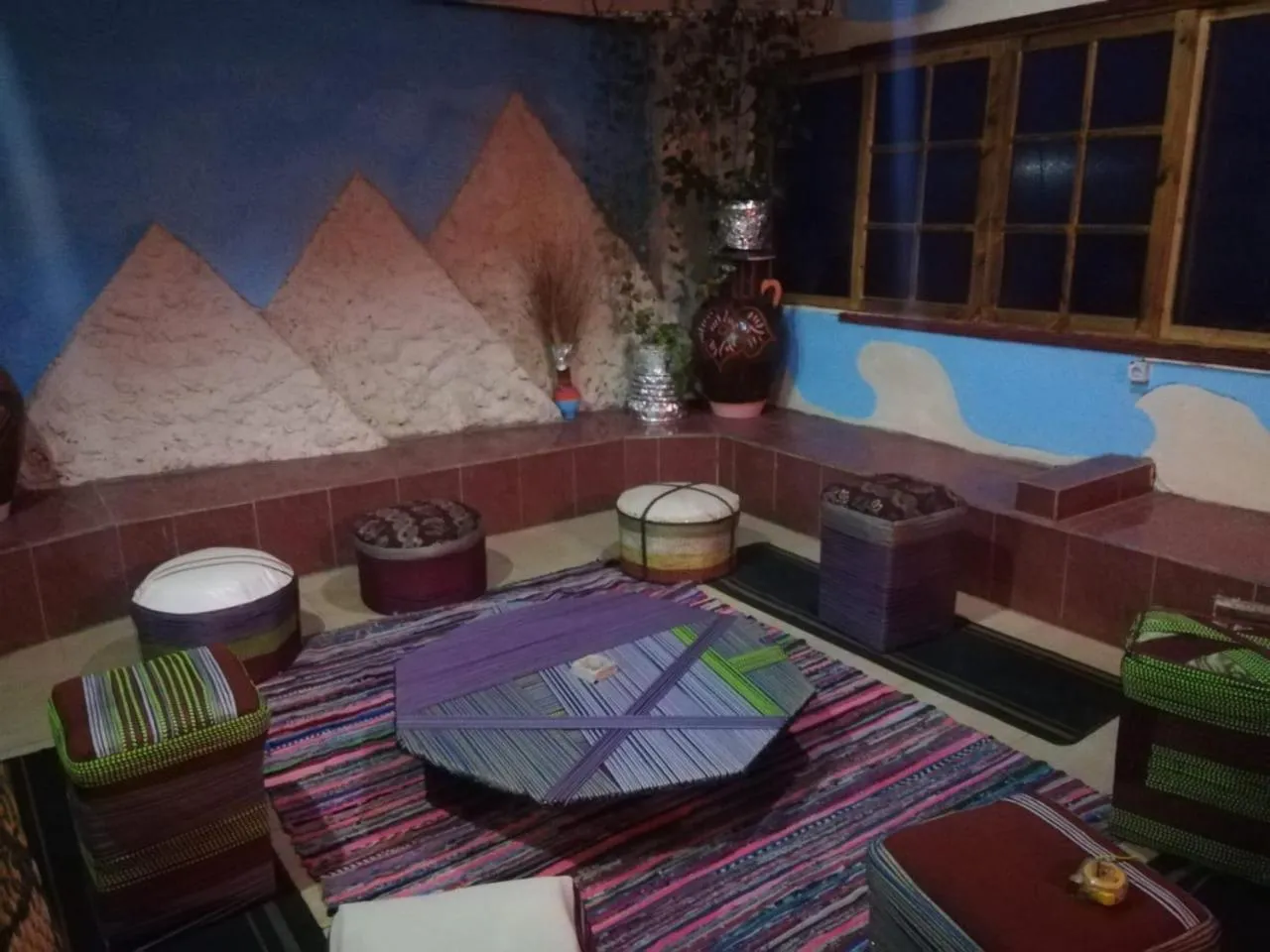 Seating area in New Palace Hotel